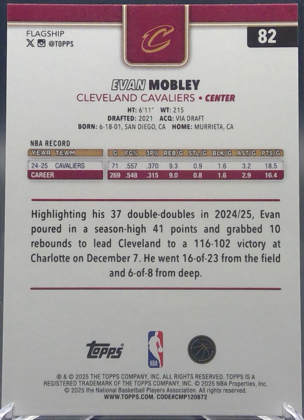 Evan Mobley #82