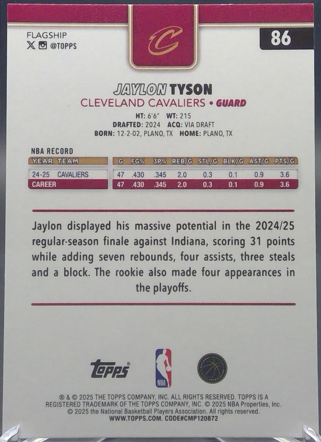 Jaylon Tyson #86