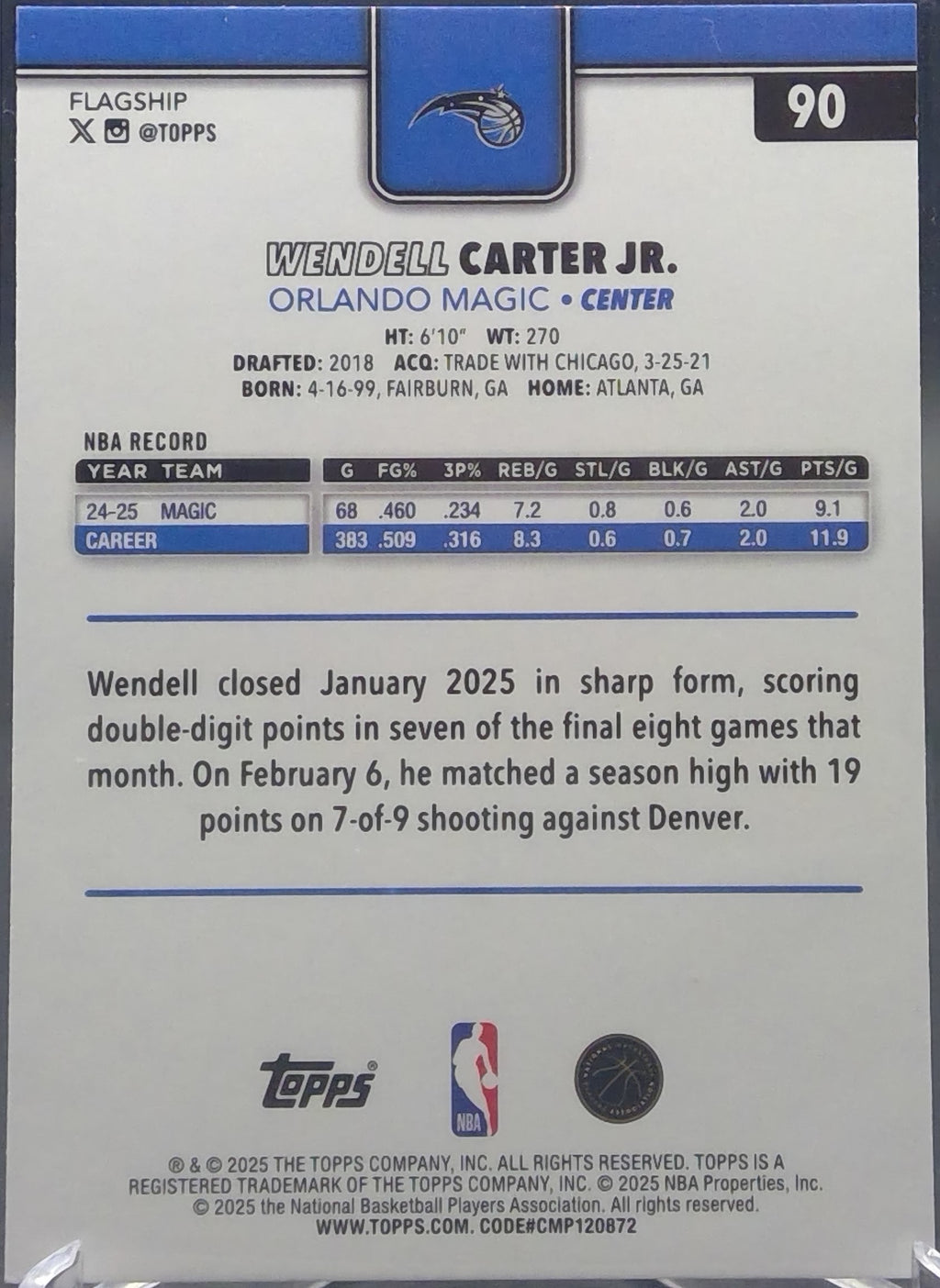 Wendell Carter Jr. #90