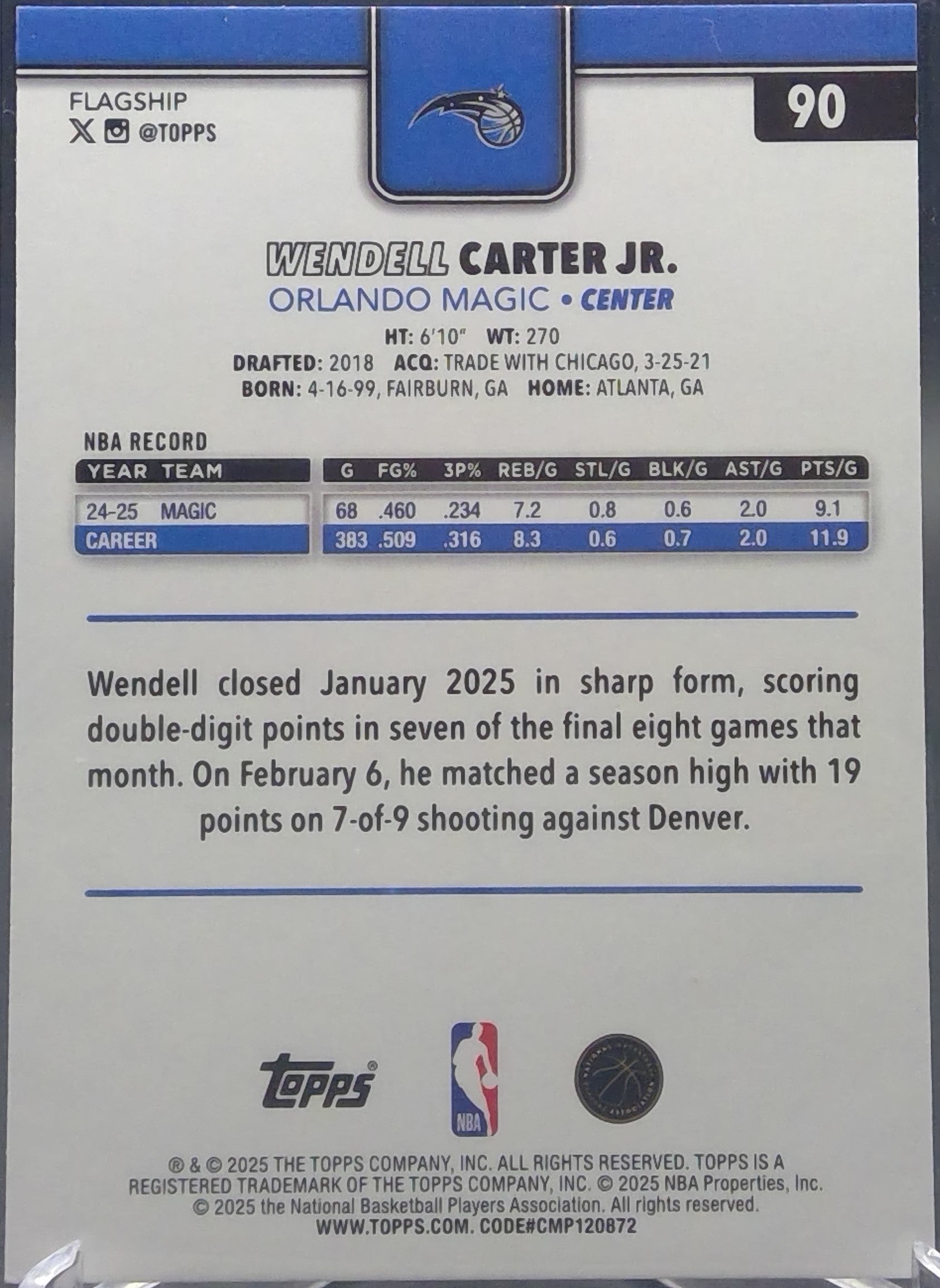 Wendell Carter Jr. #90