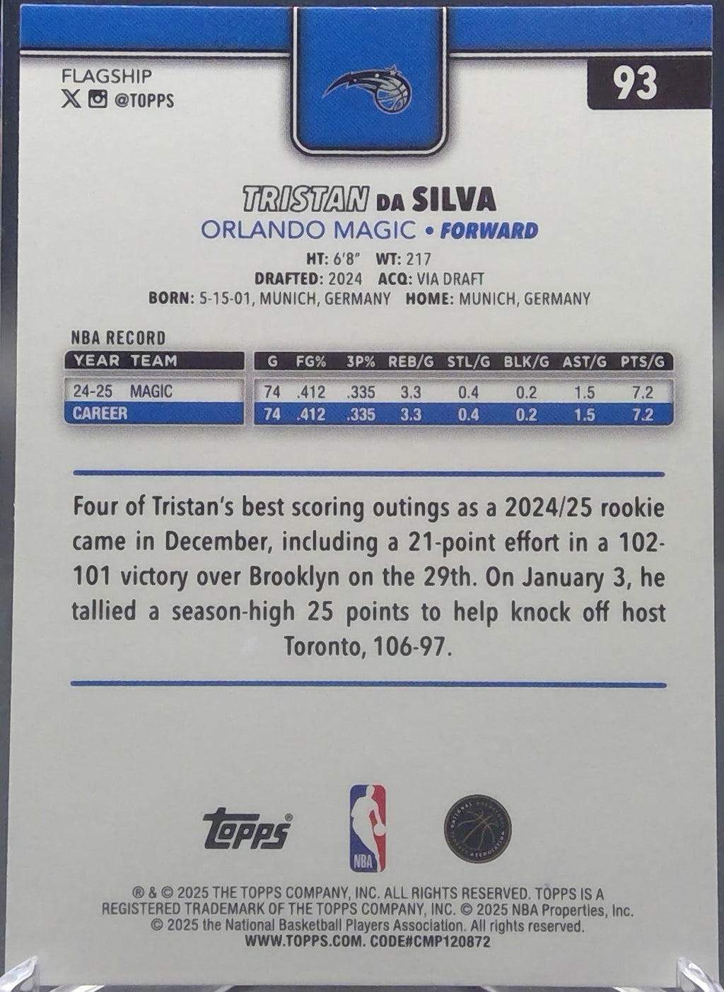 Tristan da Silva #93