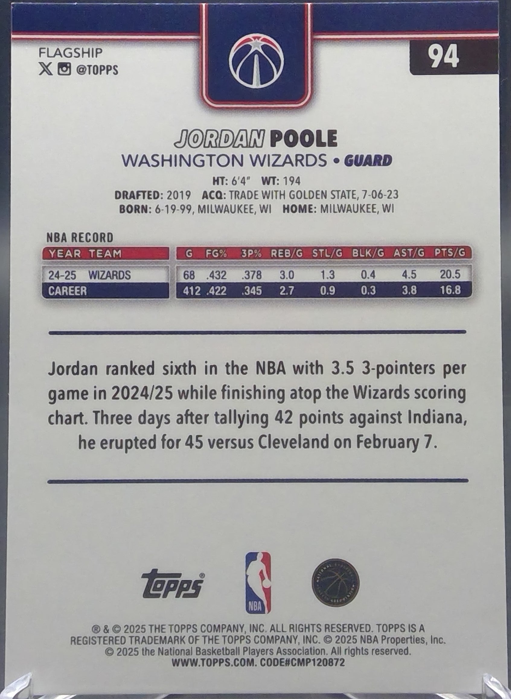 Jordan Poole #94