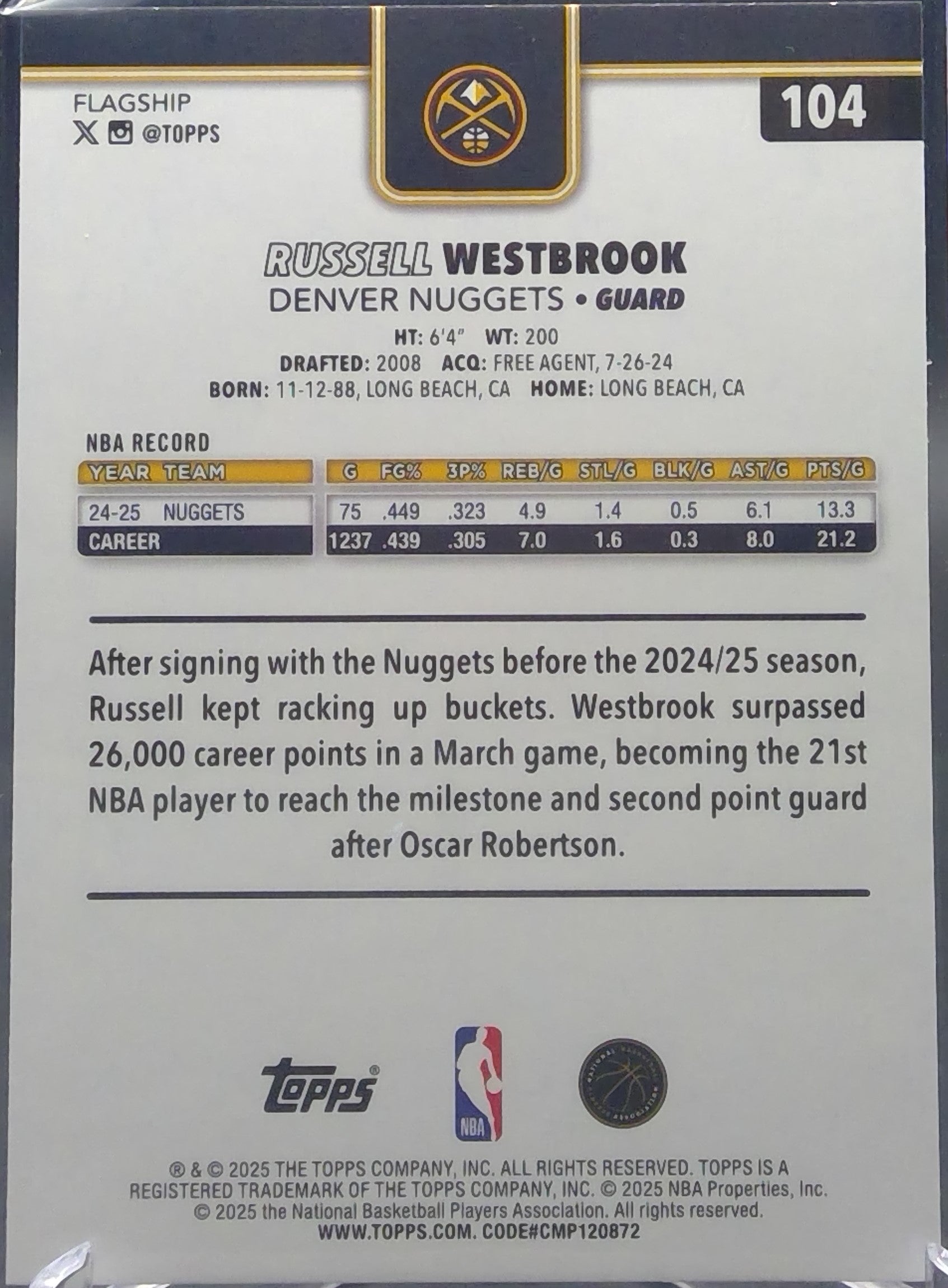 Russell Westbrook #104