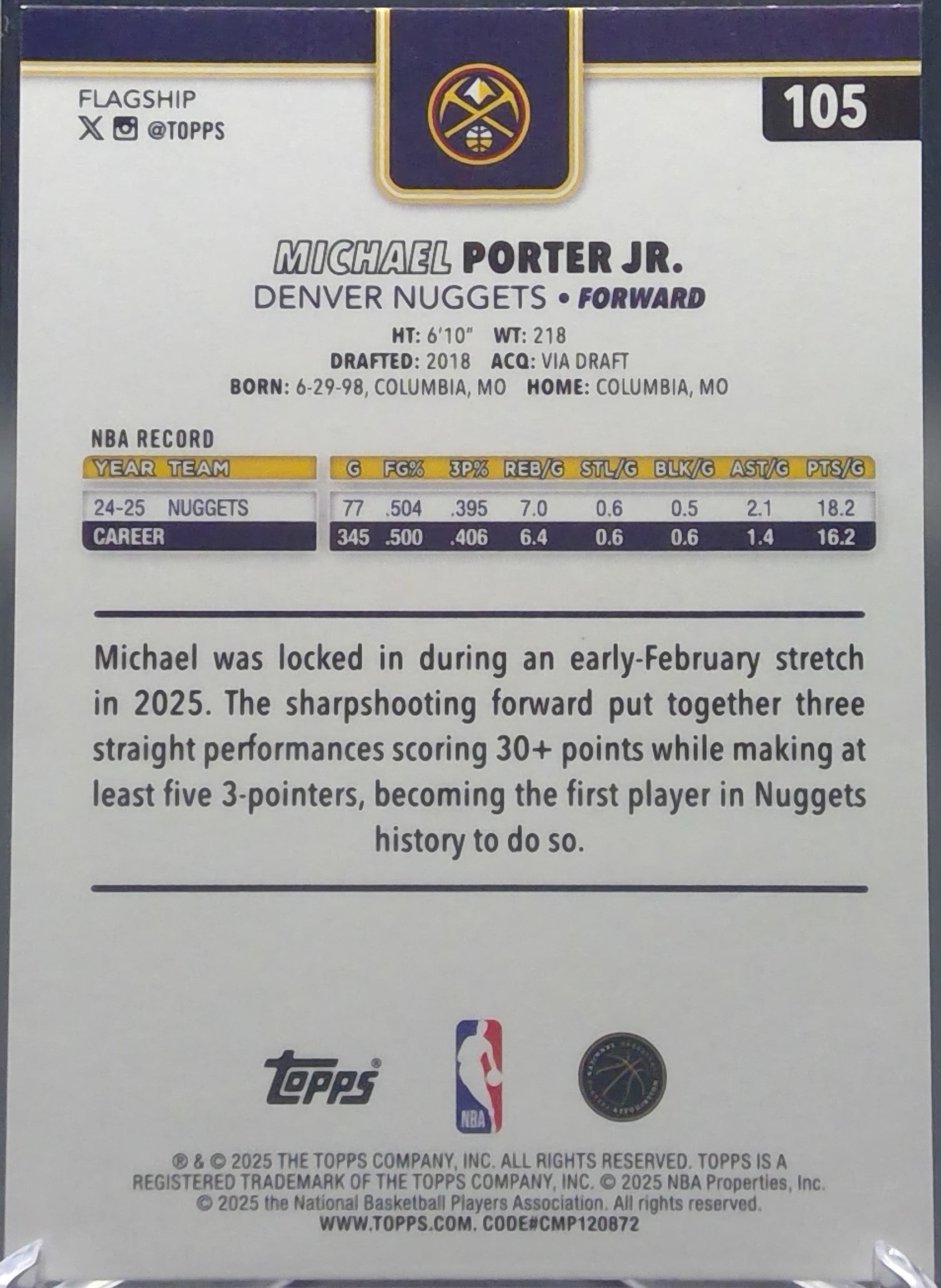 Michael Porter Jr. #105