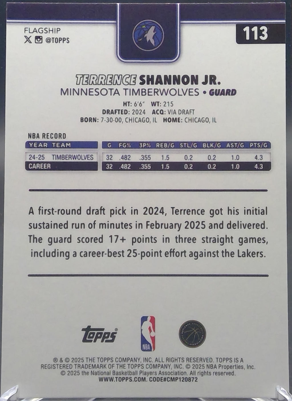 Terrence Shannon Jr. #113