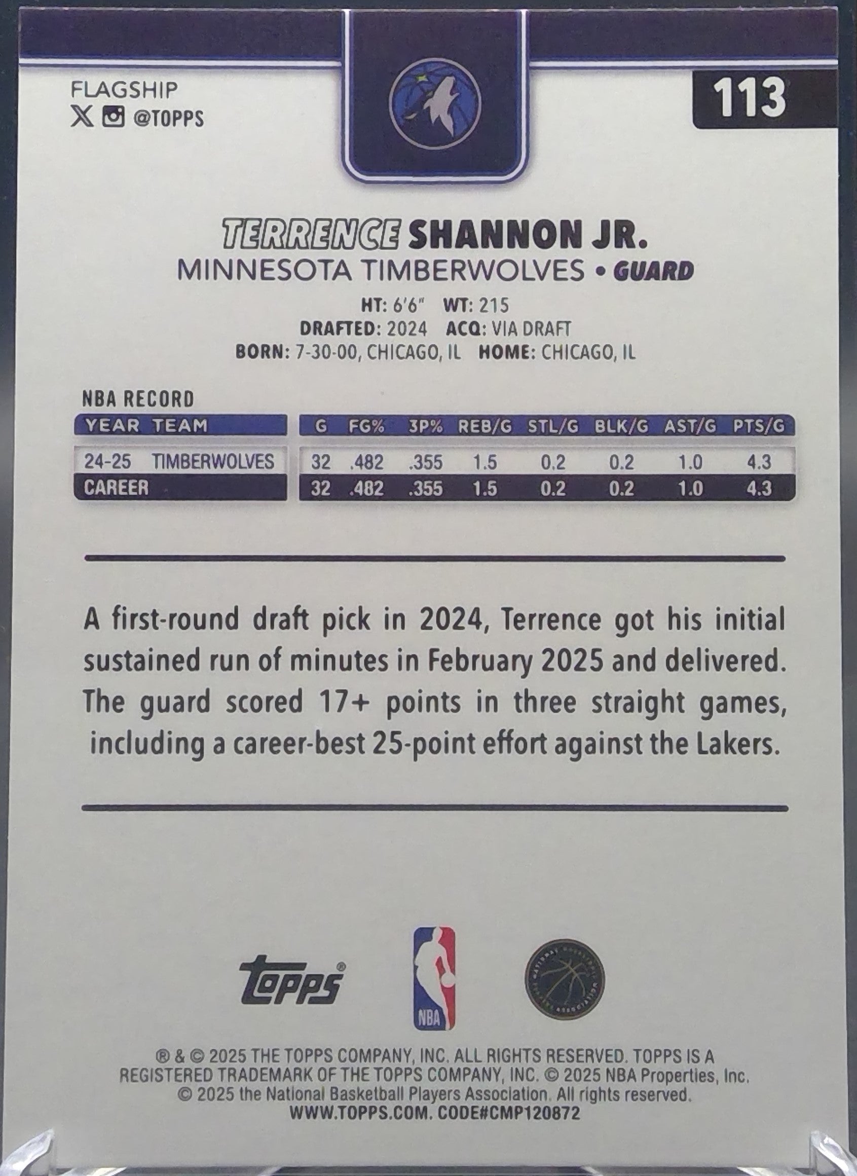 Terrence Shannon Jr. #113