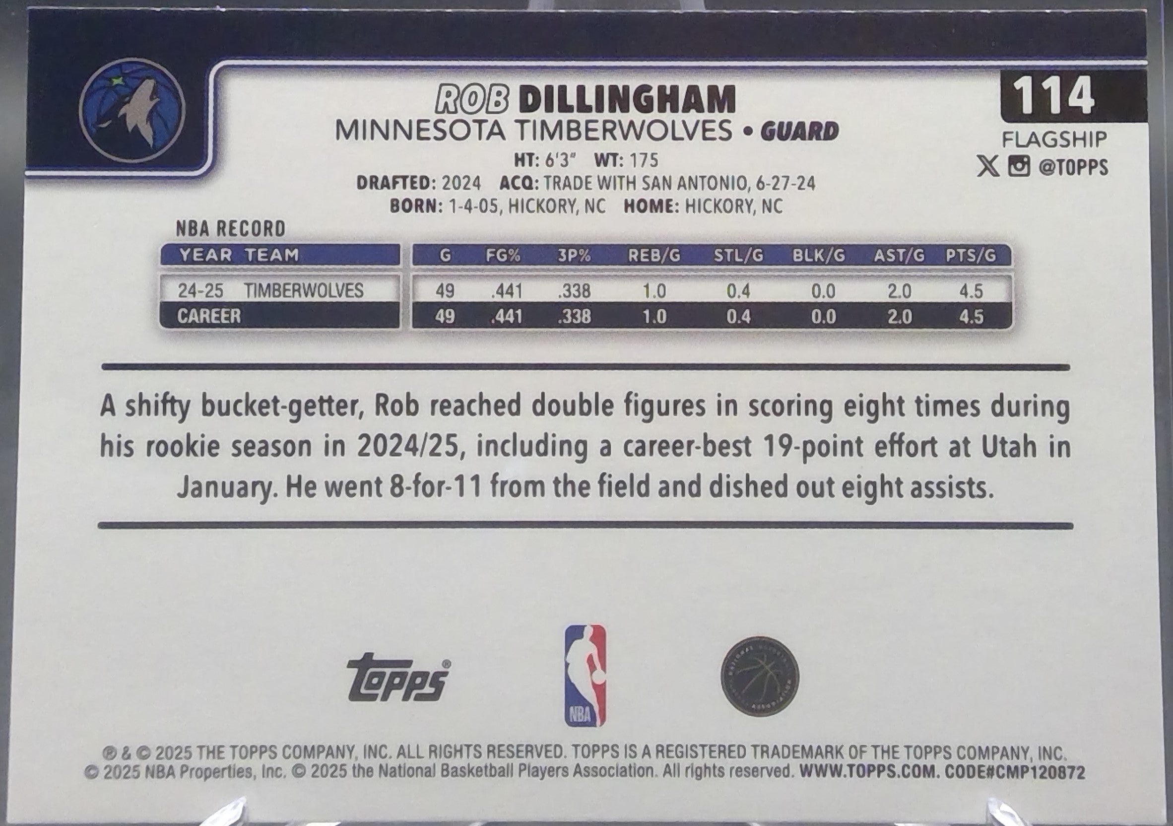 Rob Dillingham #114