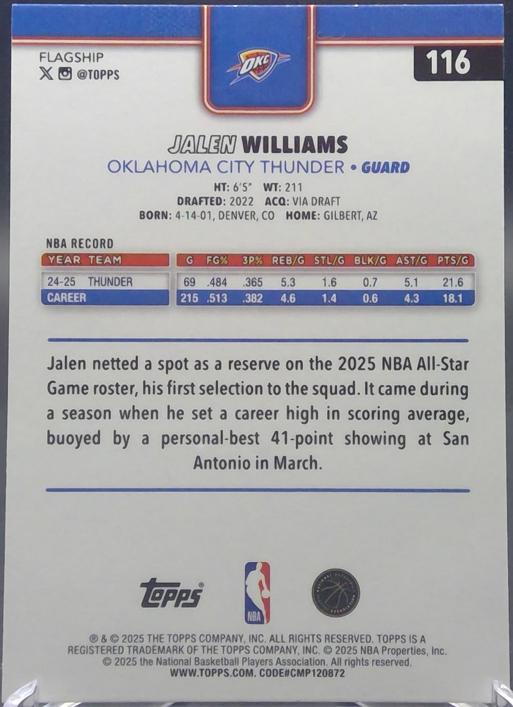 Jalen Williams #116