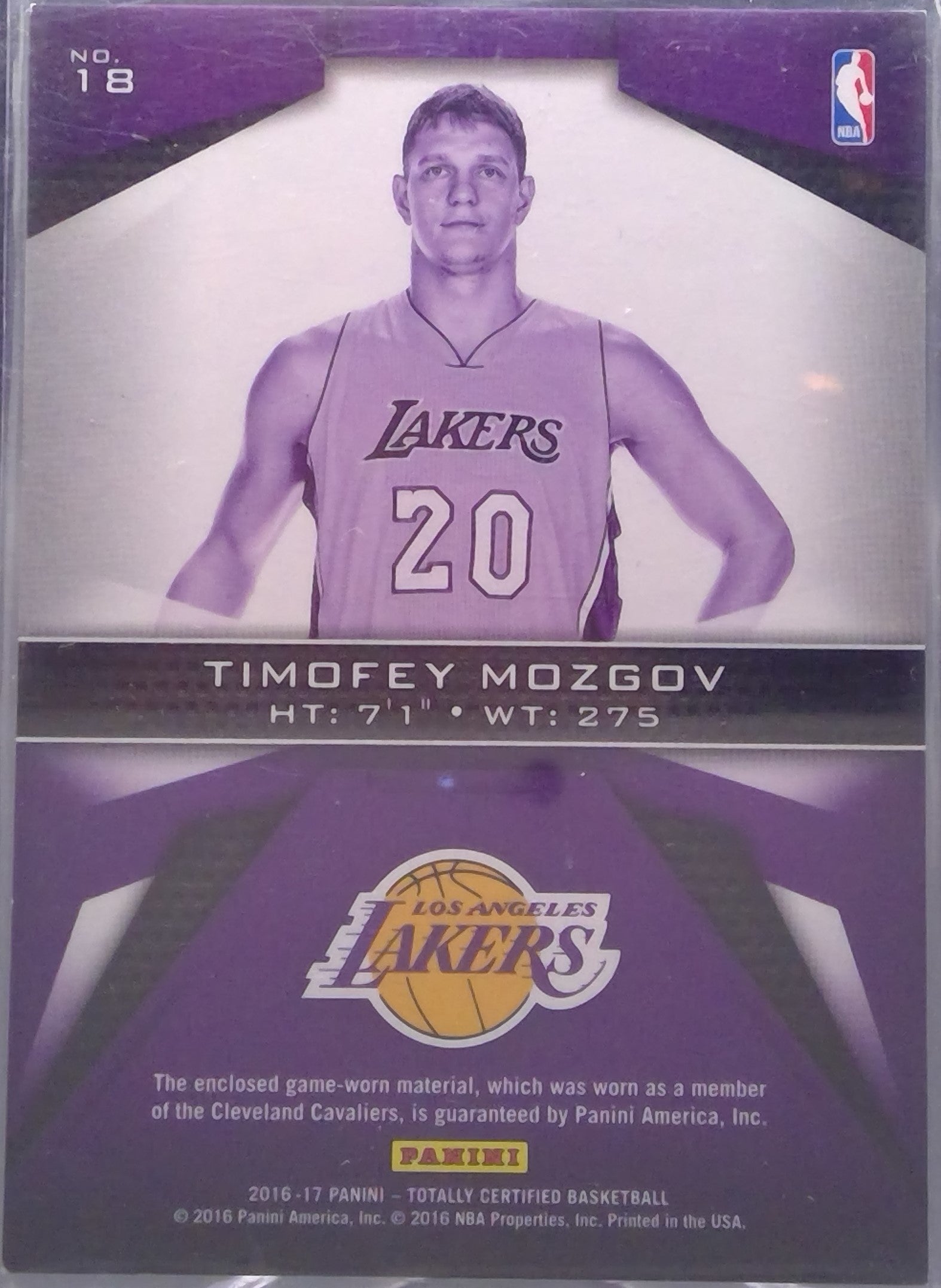 Timofey Mozgov #18
