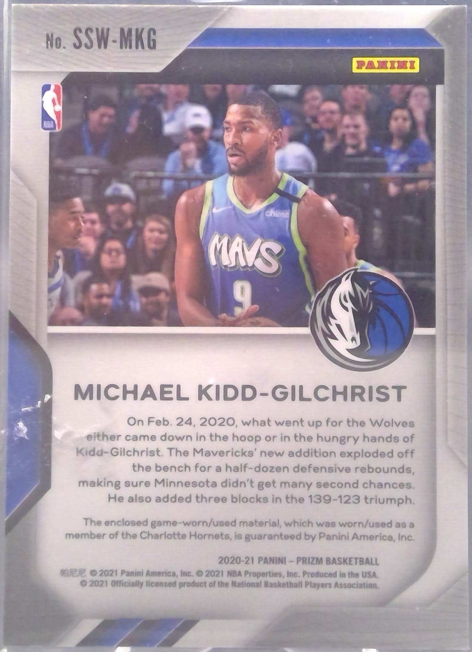 Michael Kidd-Gilchrist #SSW-MKG