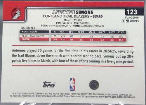 Anfernee Simons #123