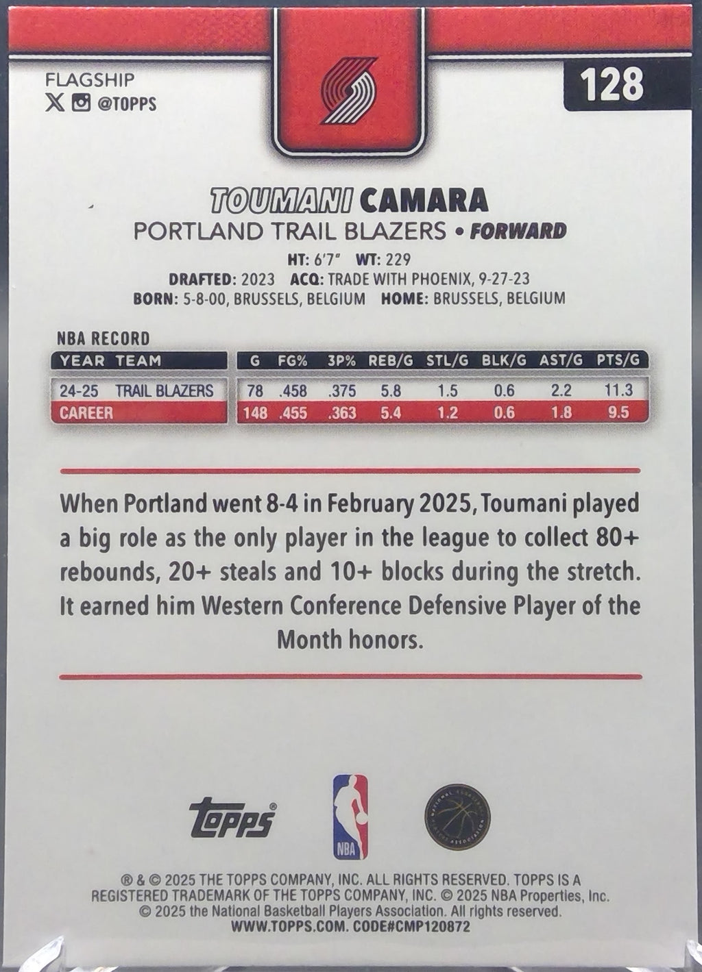 Toumani Camara #128