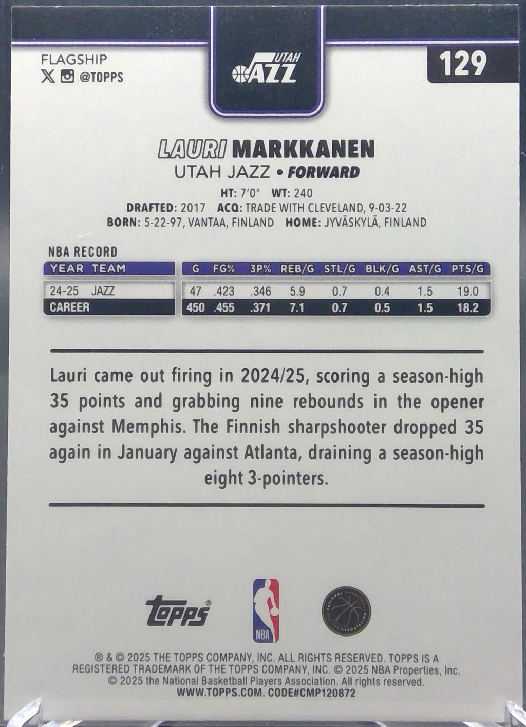 Lauri Markkanen #129