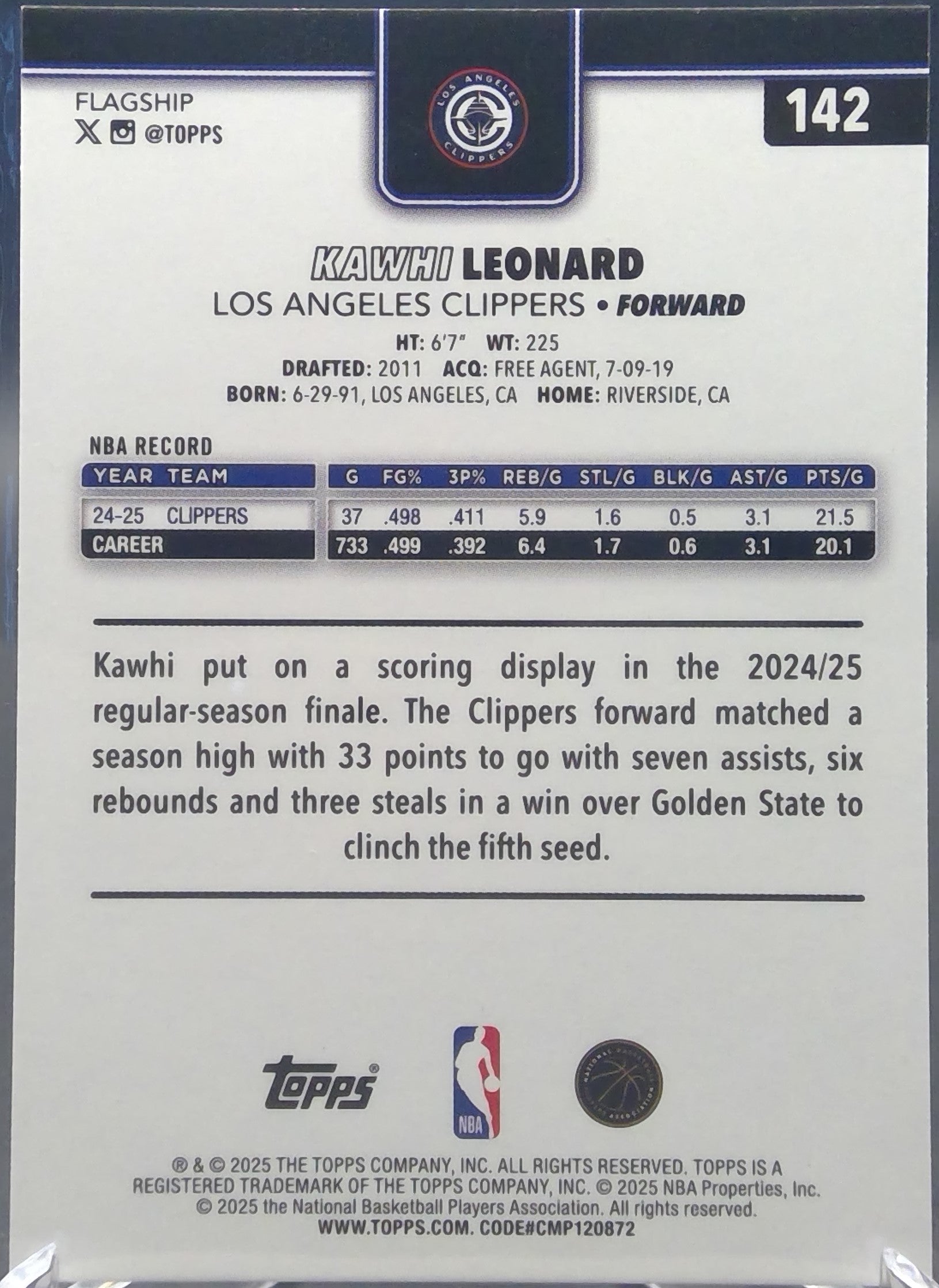 Kawhi Leonard #142