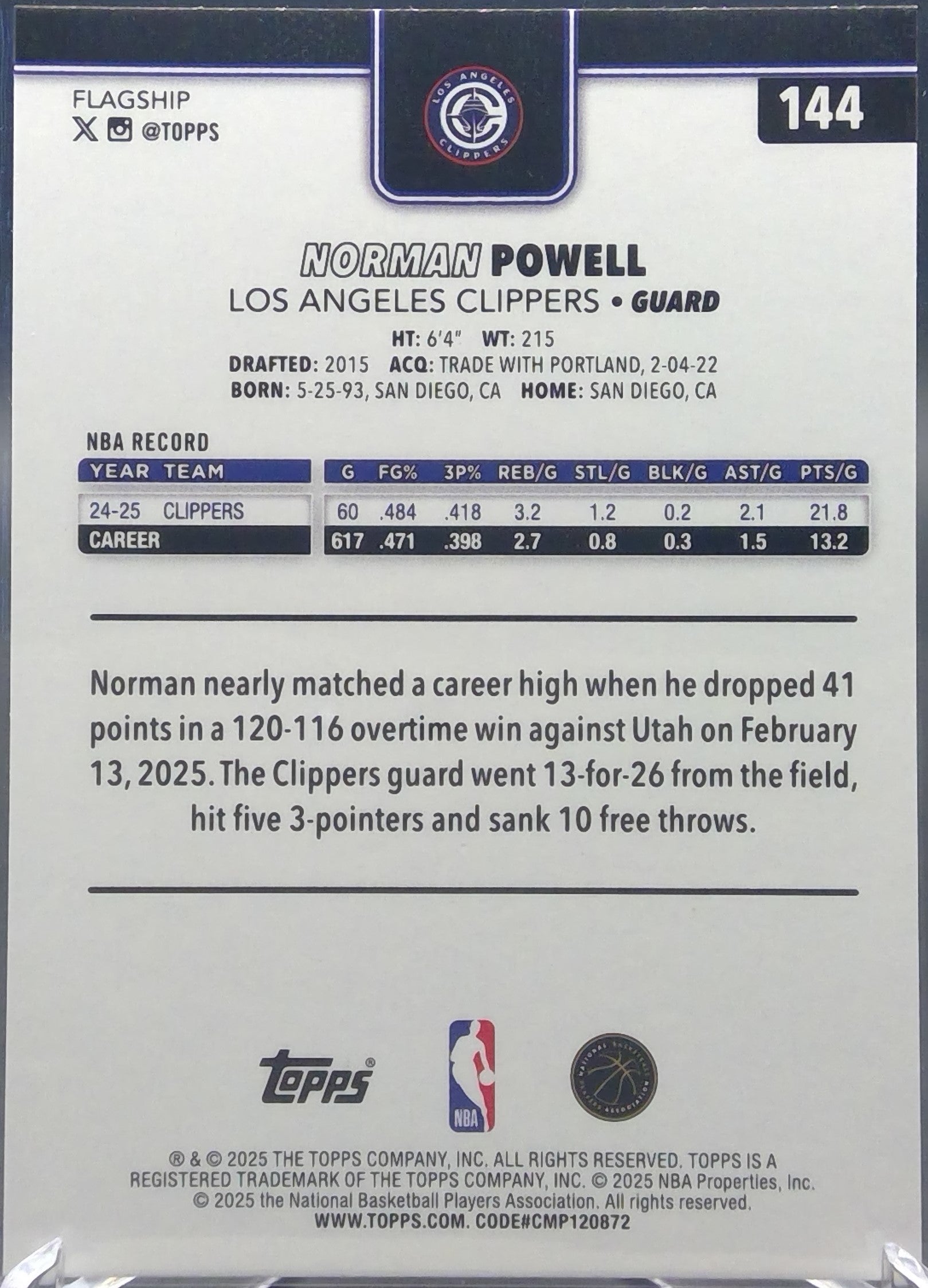 Norman Powell #144