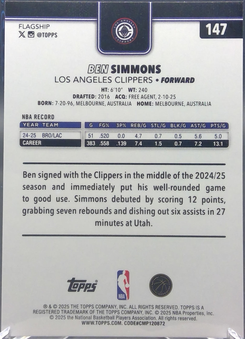 Ben Simmons #147