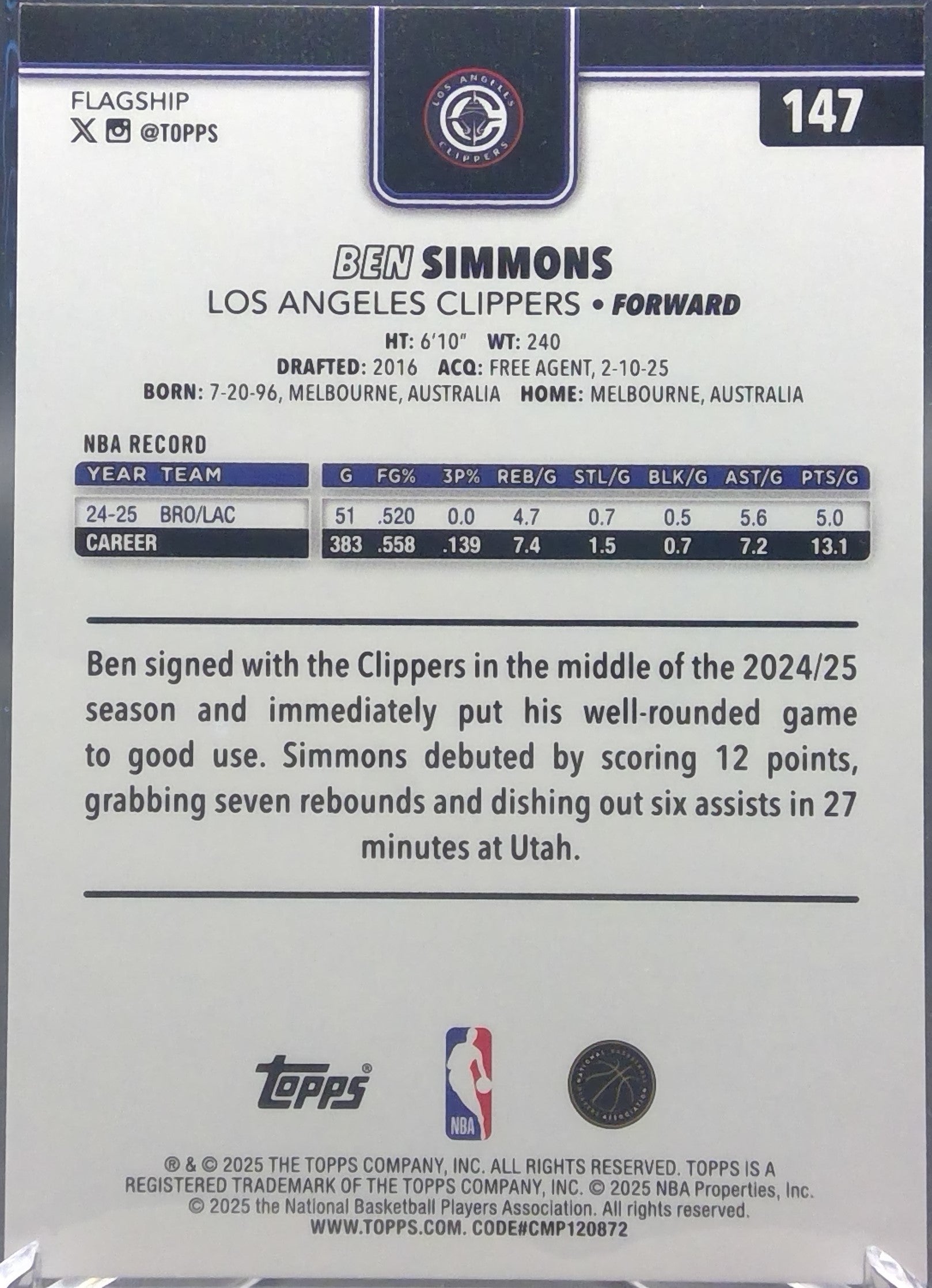 Ben Simmons #147