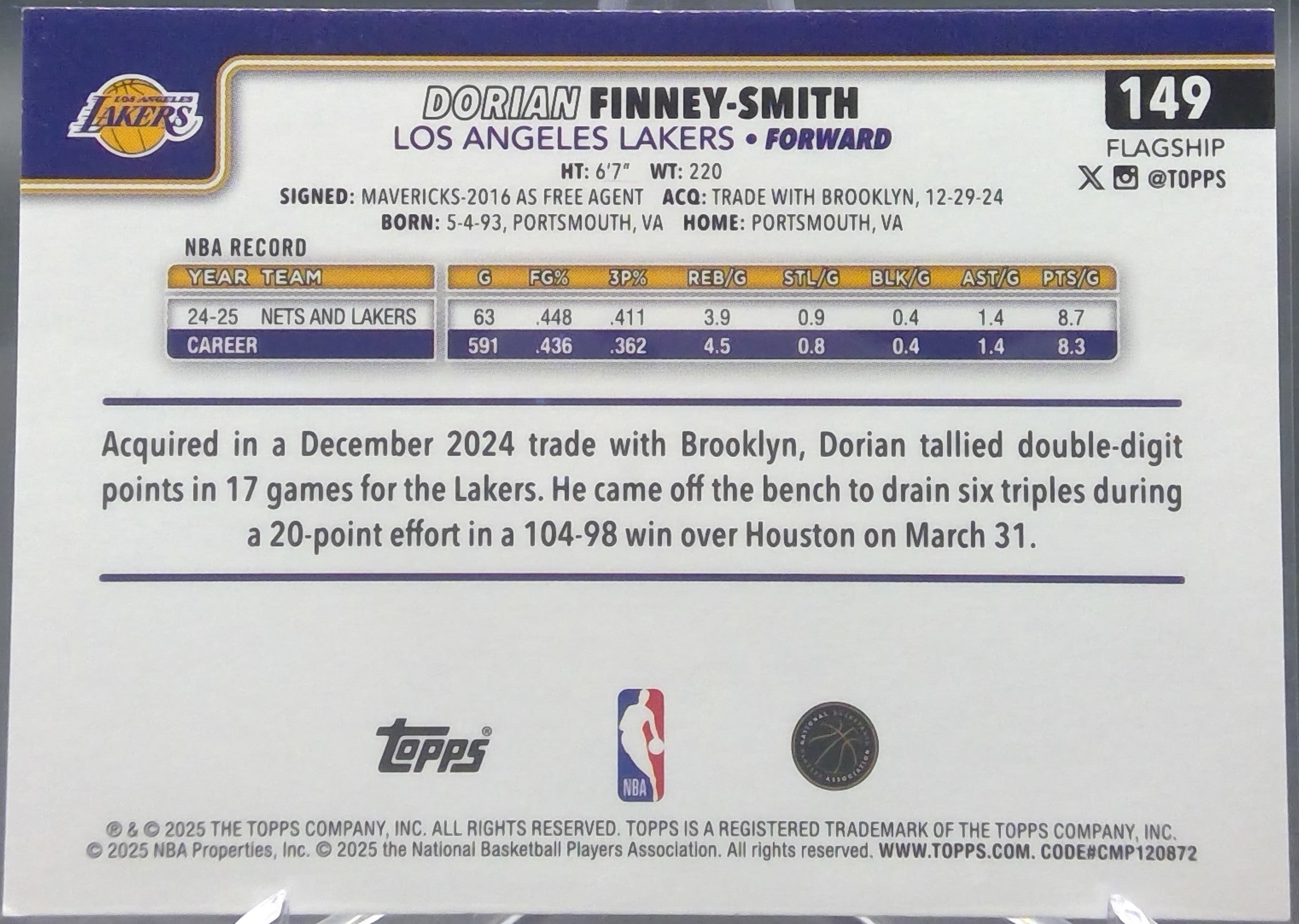 Dorian Finney-Smith #149