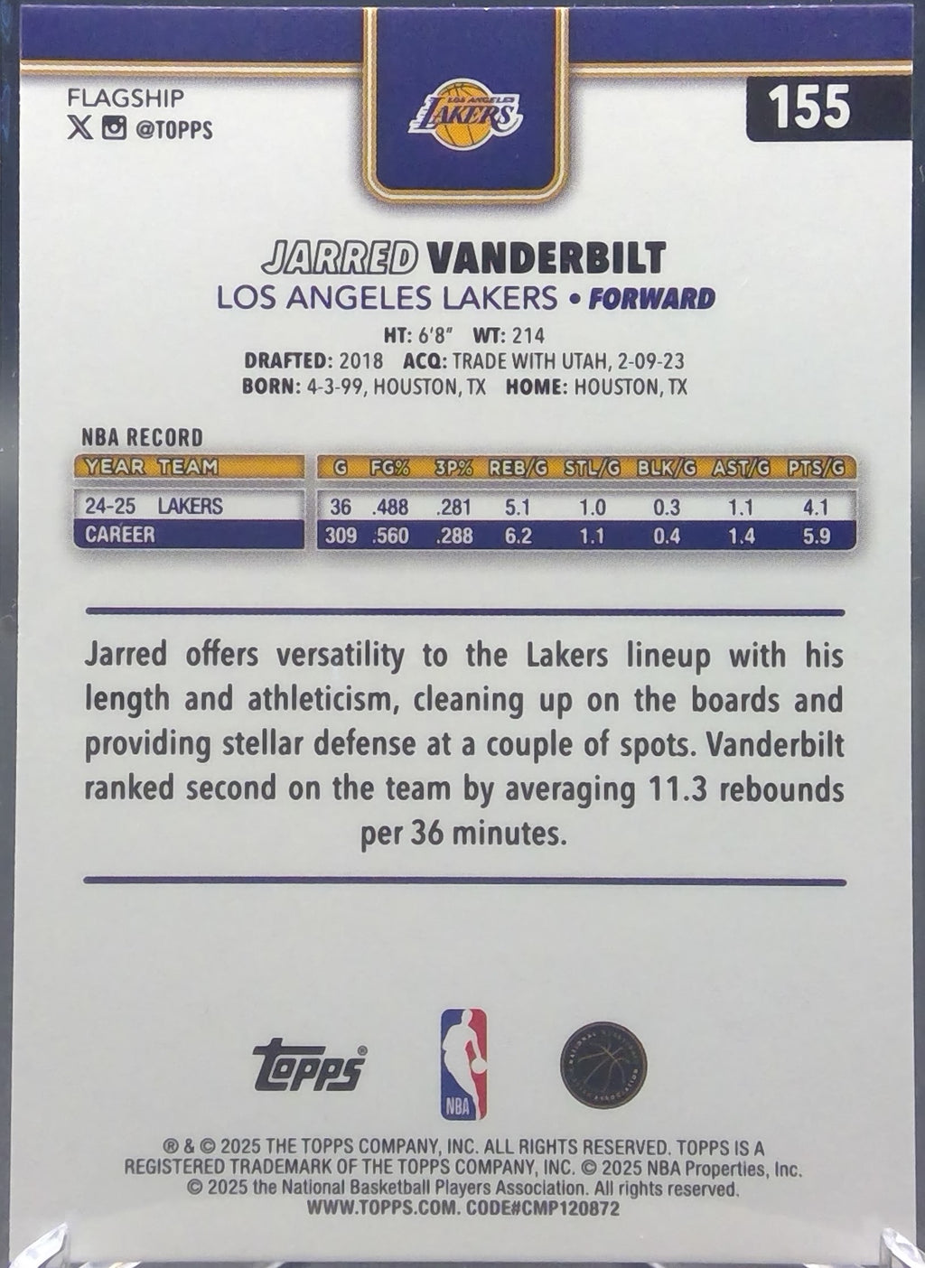 Jarred Vanderbilt #155