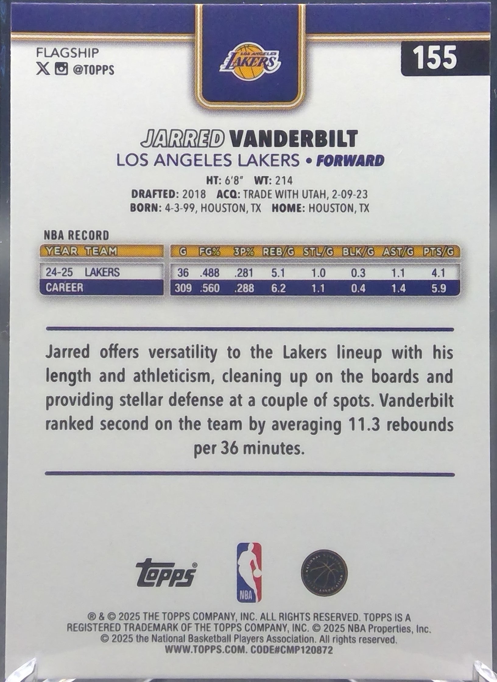 Jarred Vanderbilt #155