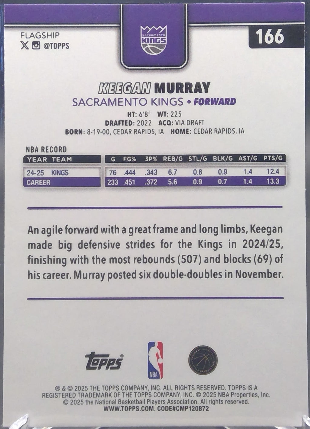 Keegan Murray #166