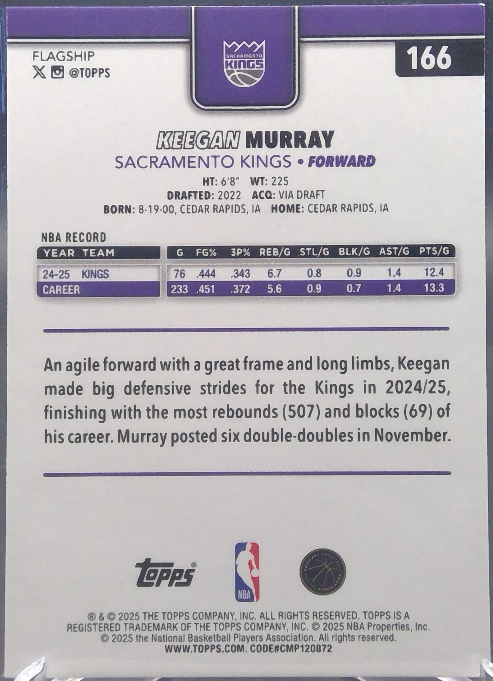 Keegan Murray #166