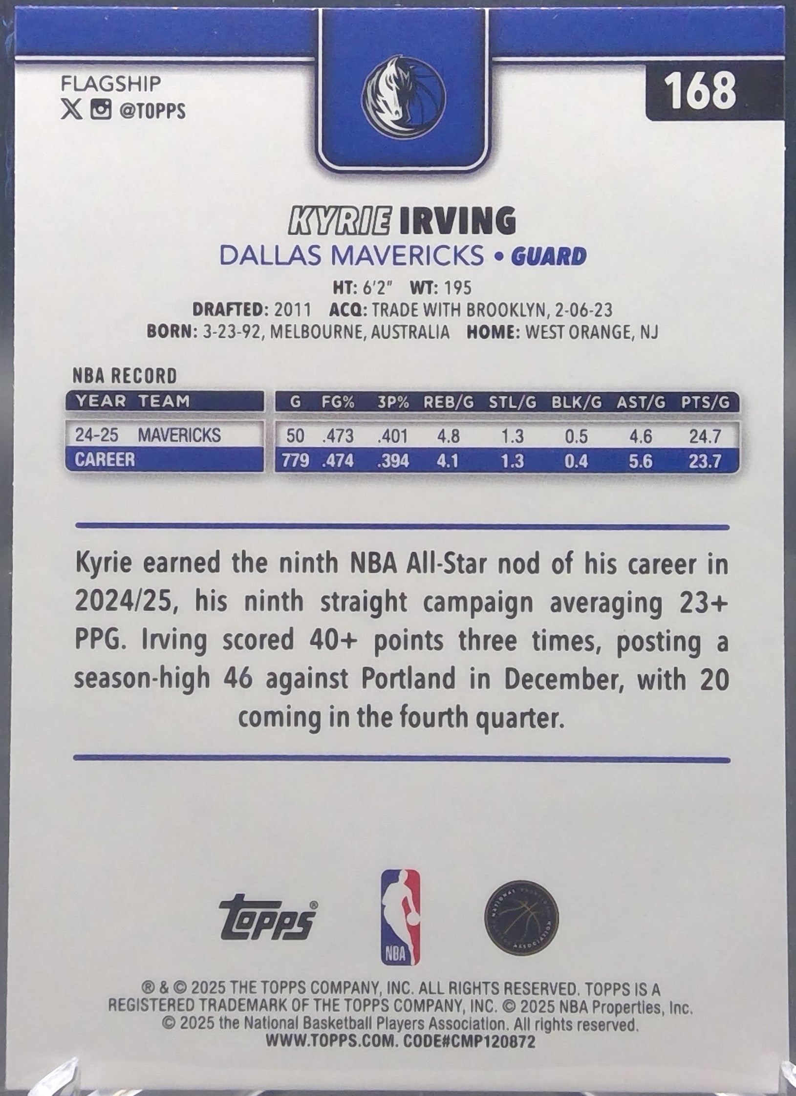Kyrie Irving #168