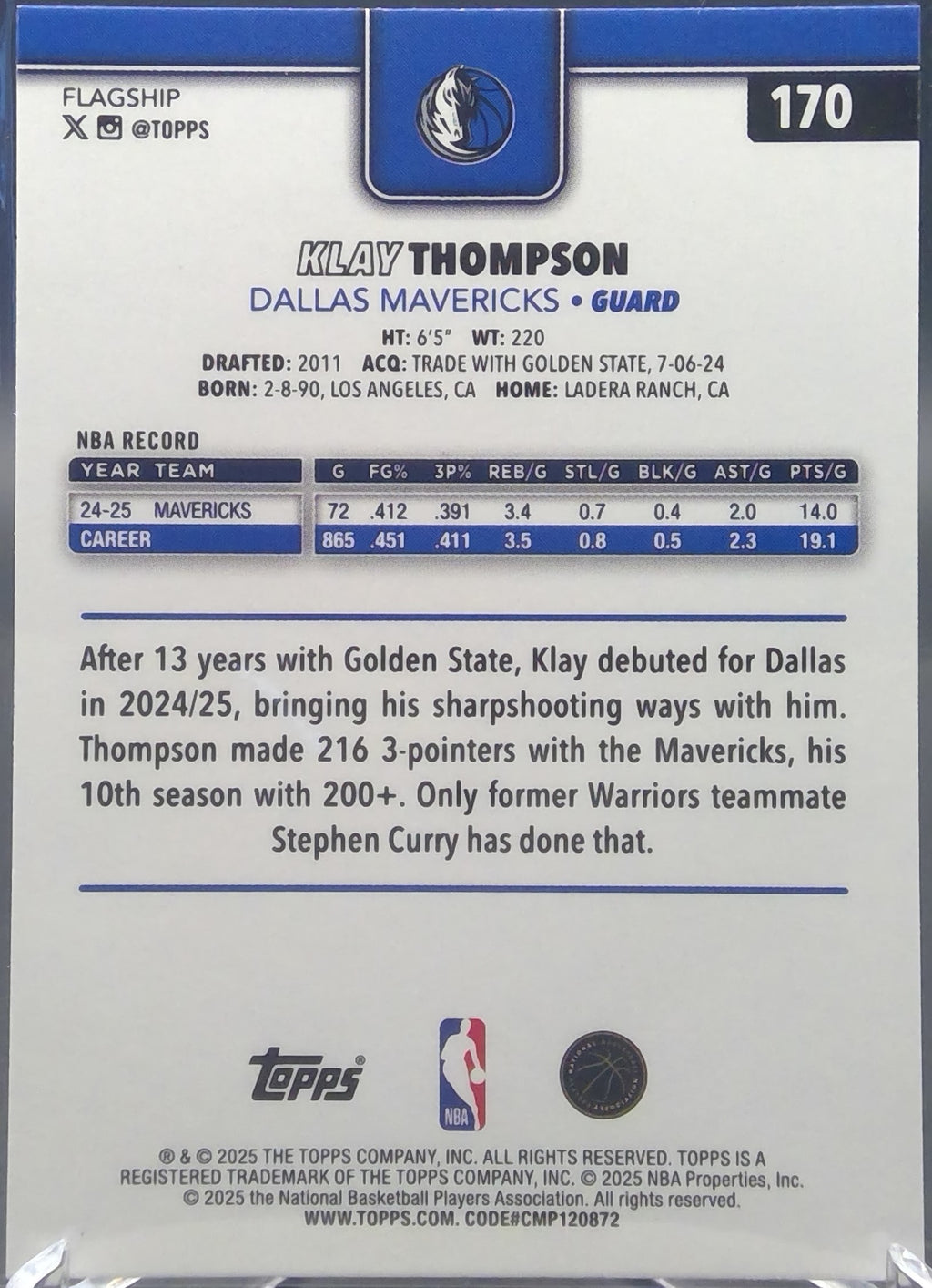 Klay Thompson #170