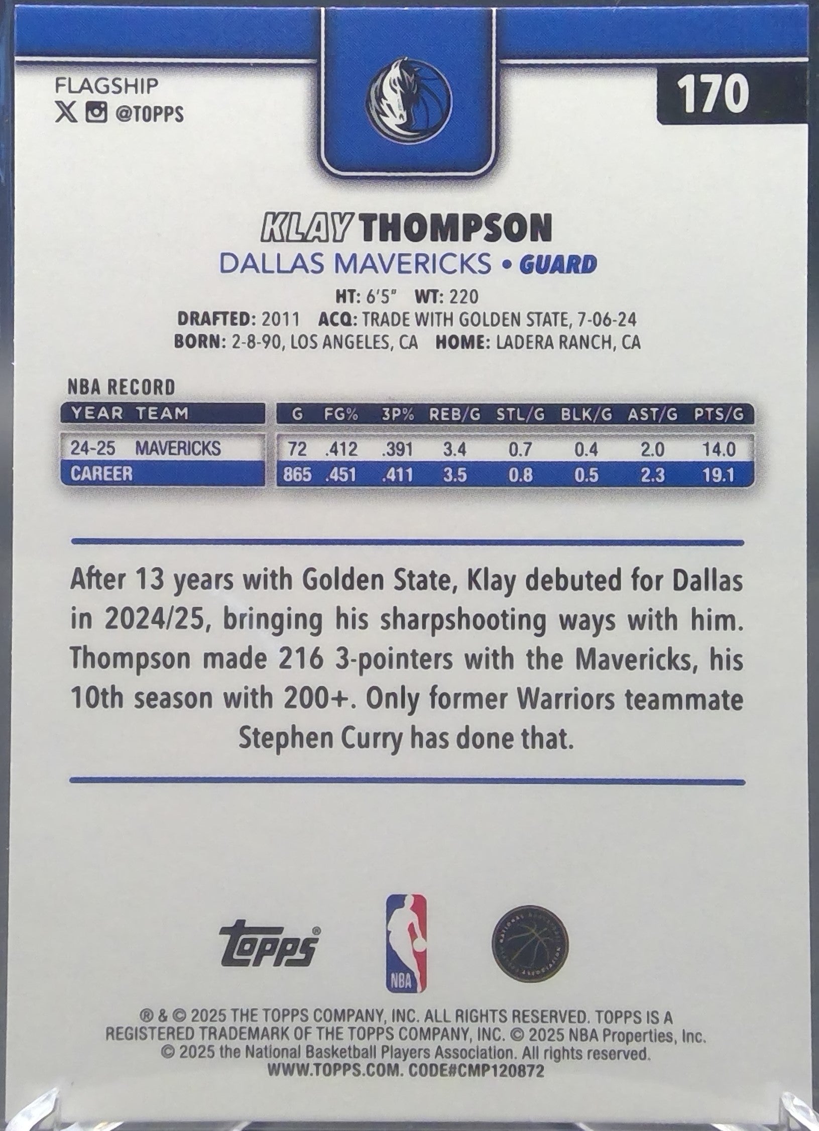 Klay Thompson #170