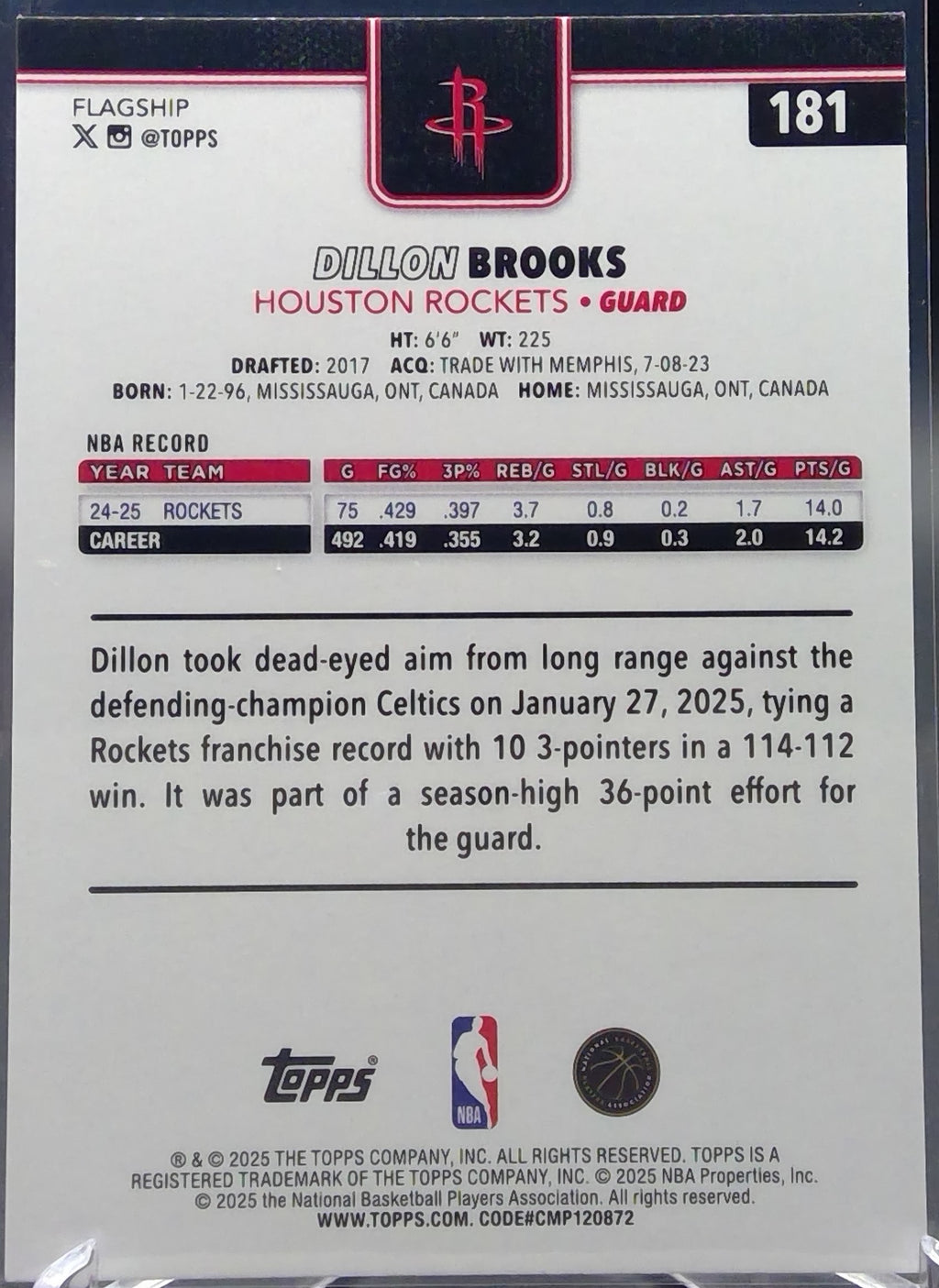Dillon Brooks #181