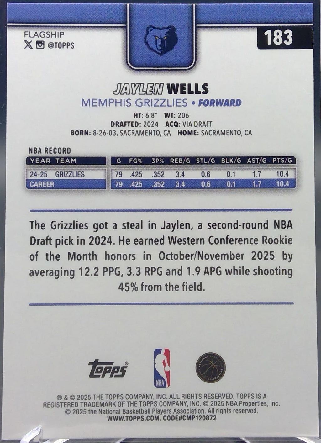 Jaylen Wells #183