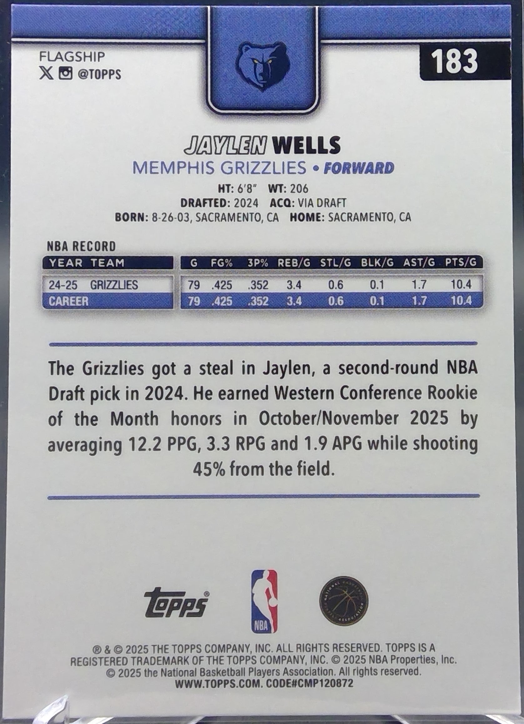 Jaylen Wells #183