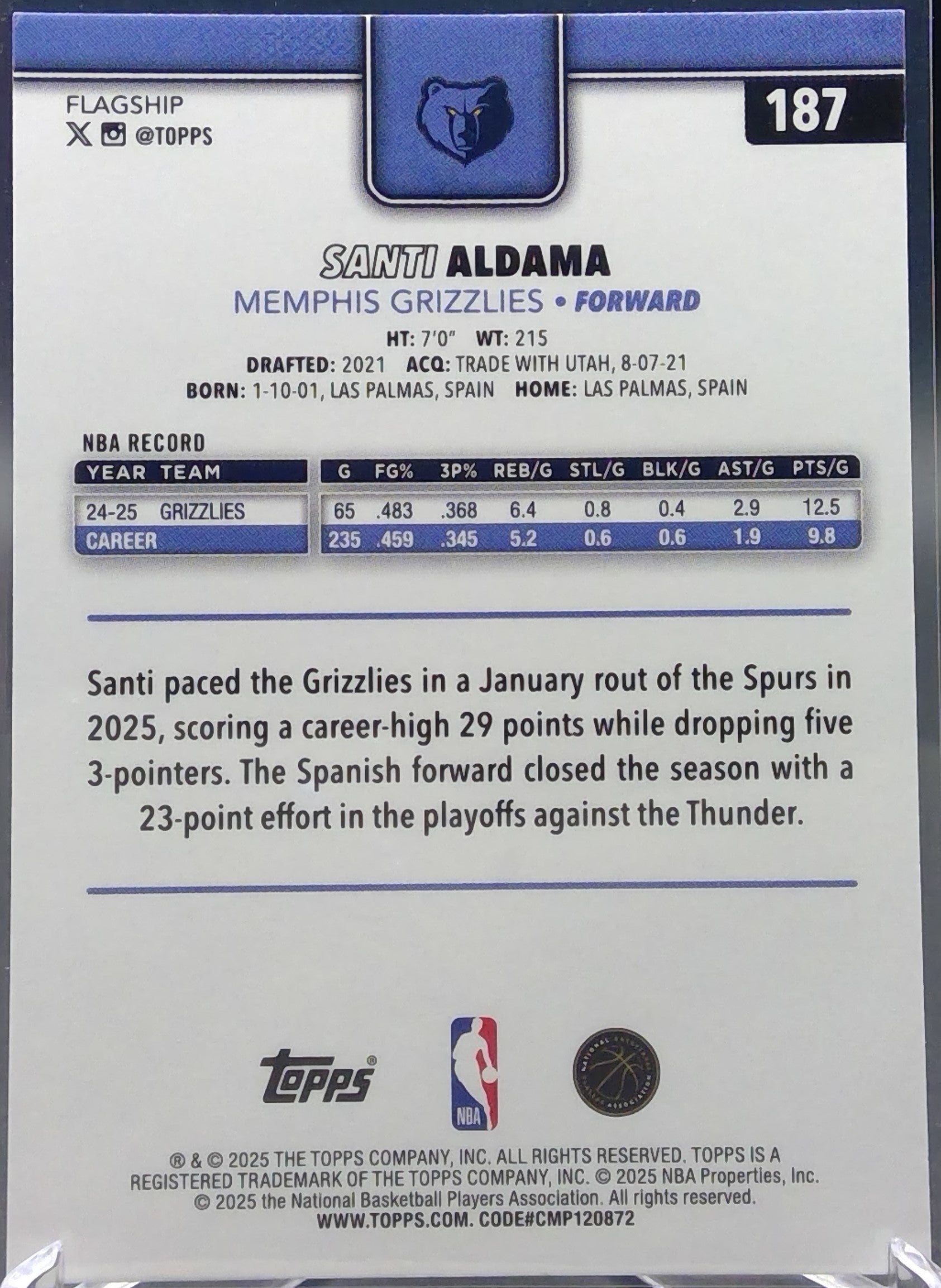 Santi Aldama #187