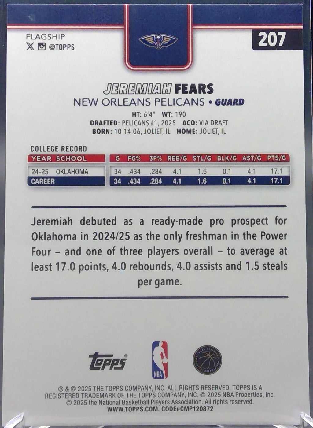 Jeremiah Fears #207