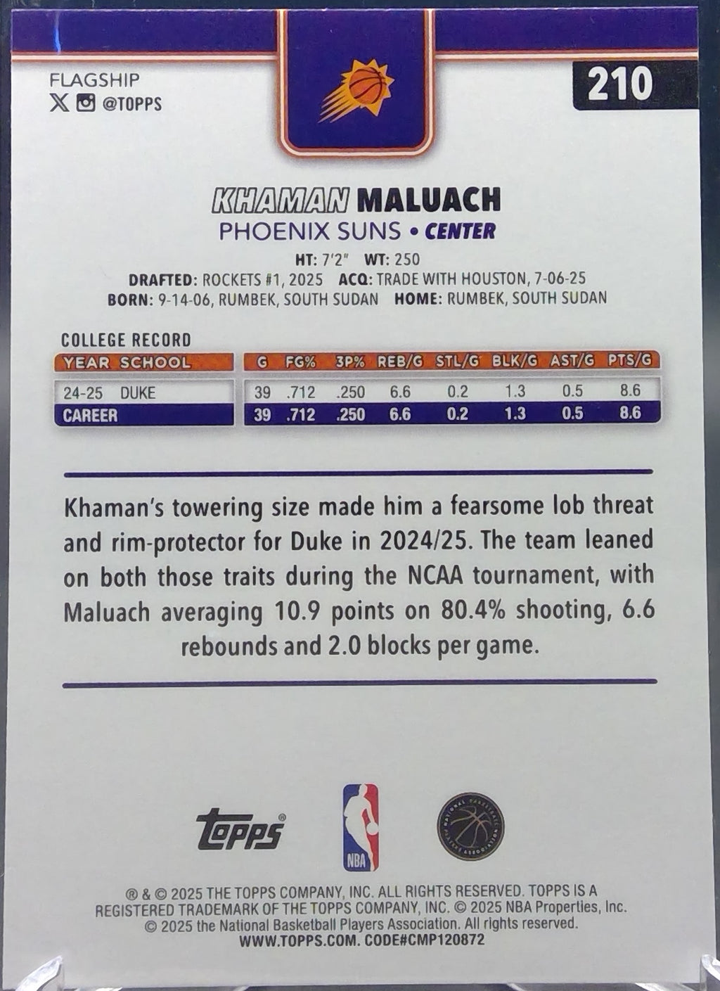 Khaman Maluach #210