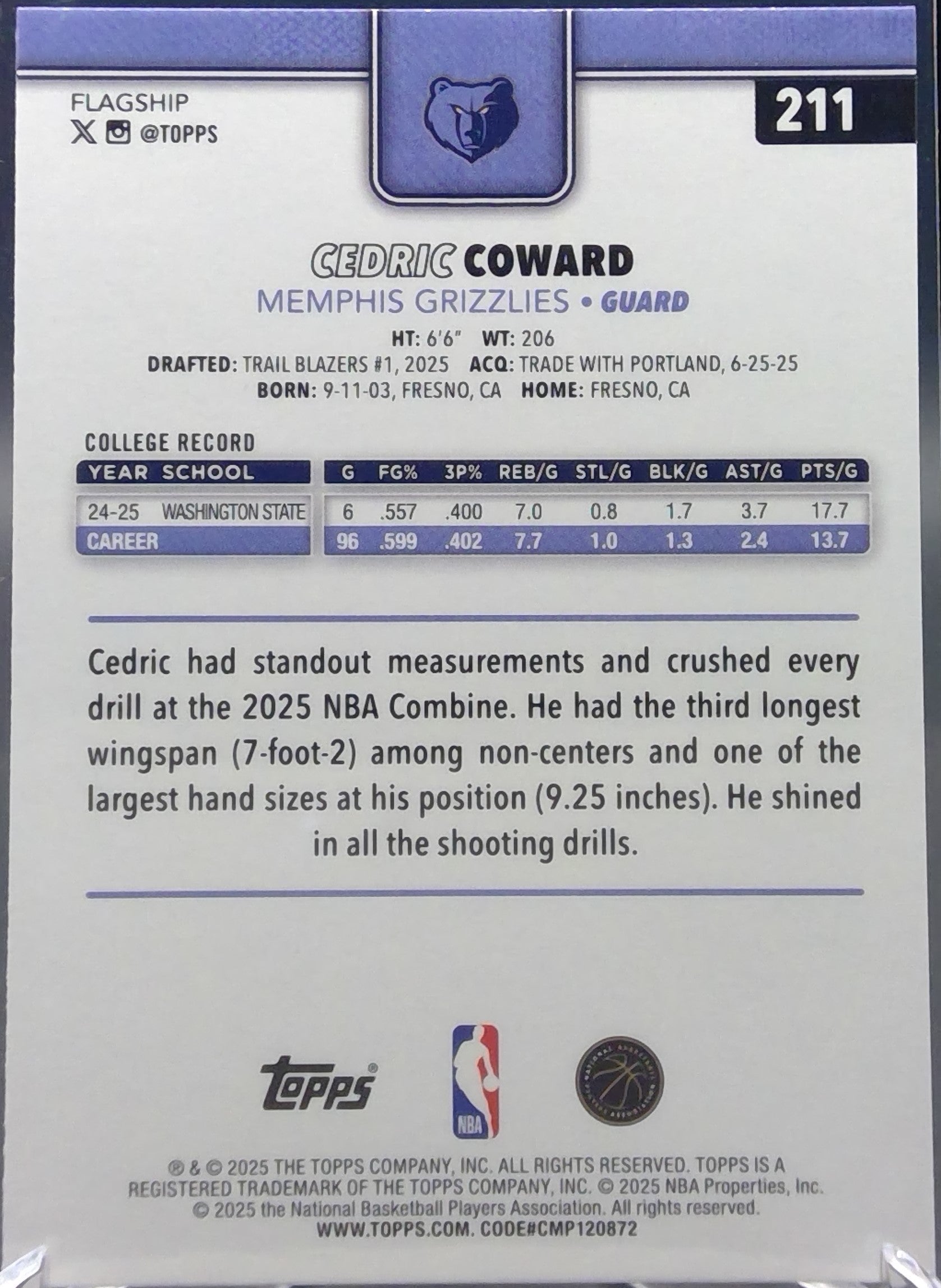 Cedric Coward #211