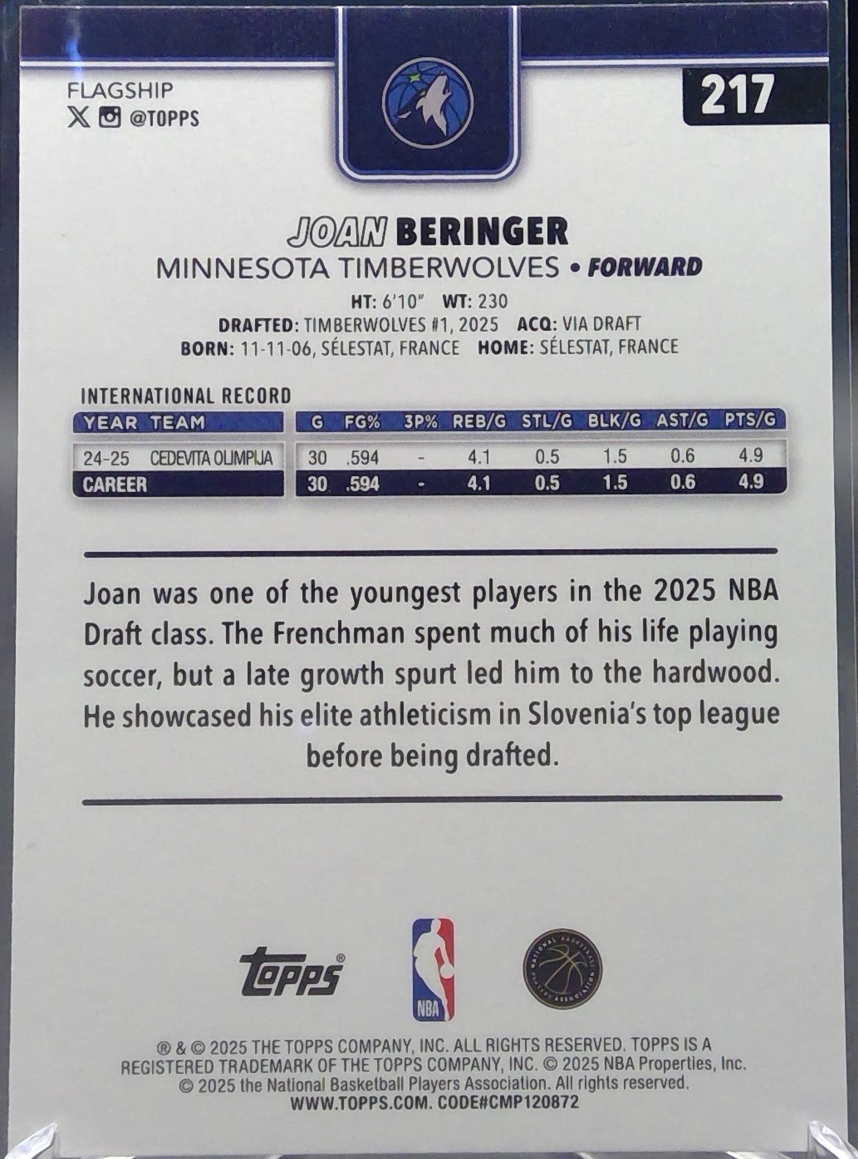 Joan Beringer #217