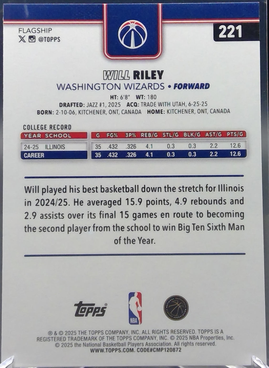 Will Riley #221