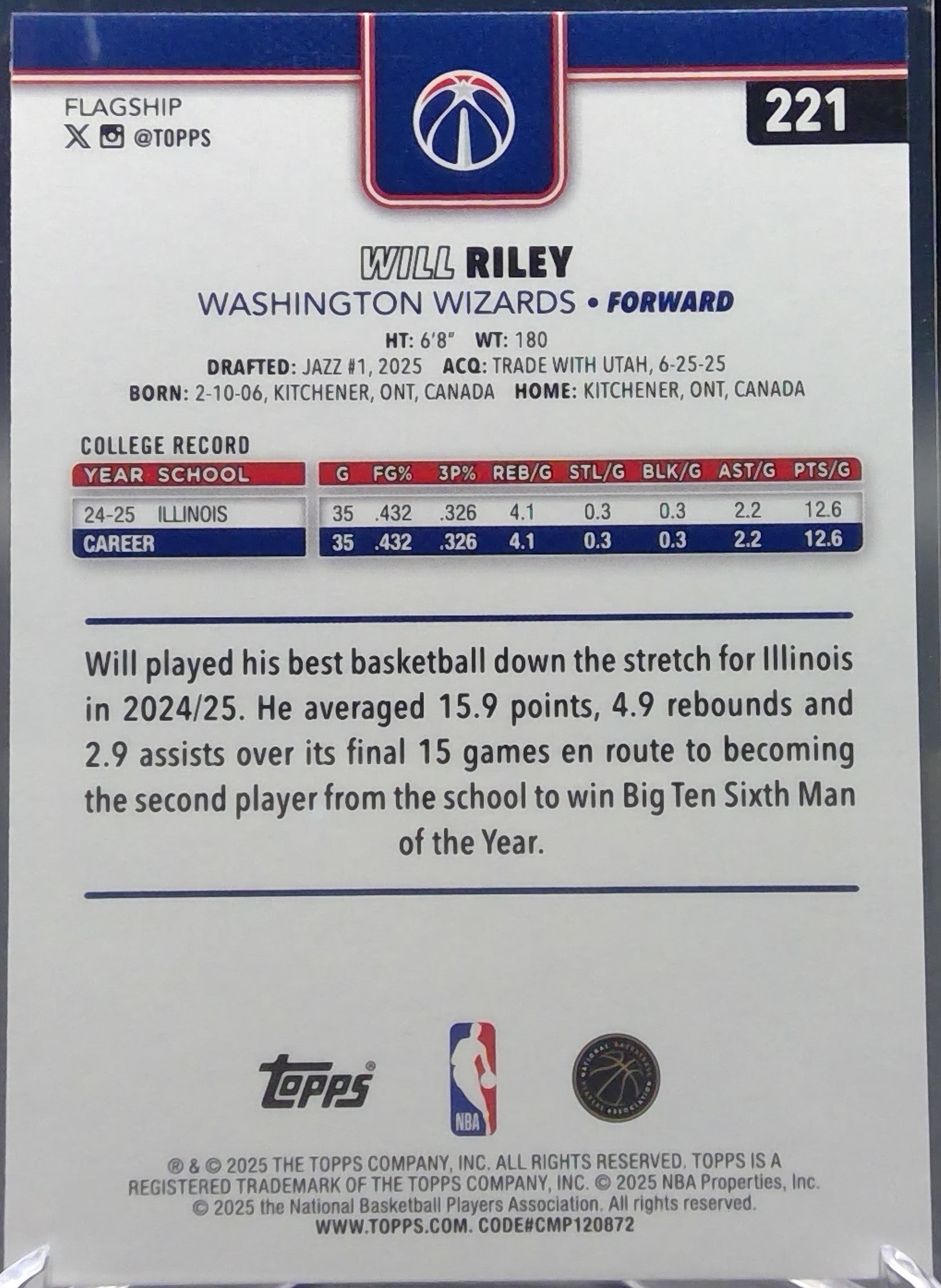 Will Riley #221