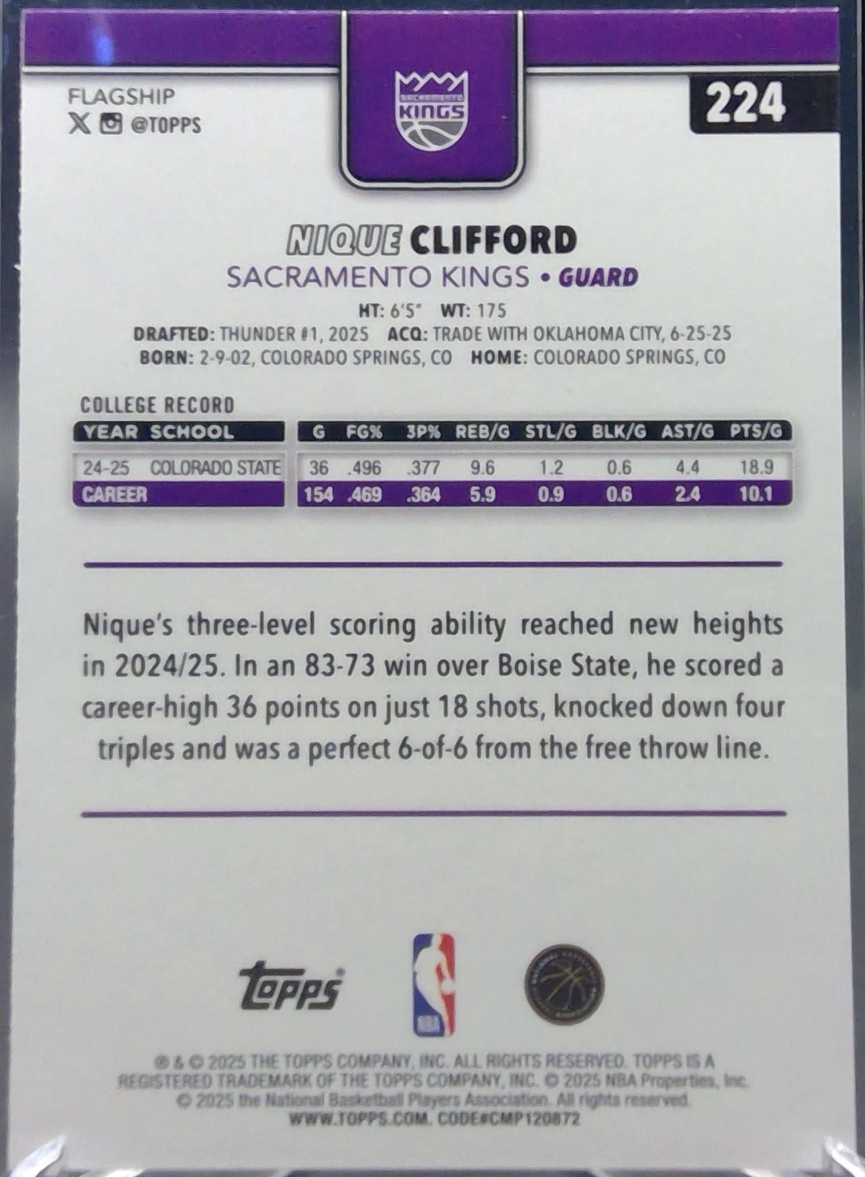 Nique Clifford #224