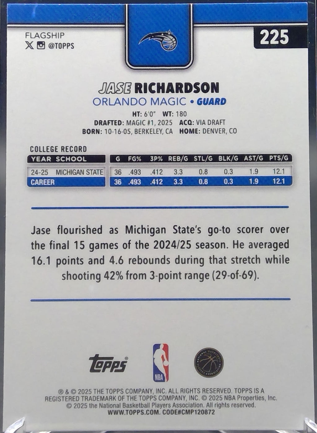 Jase Richardson #225