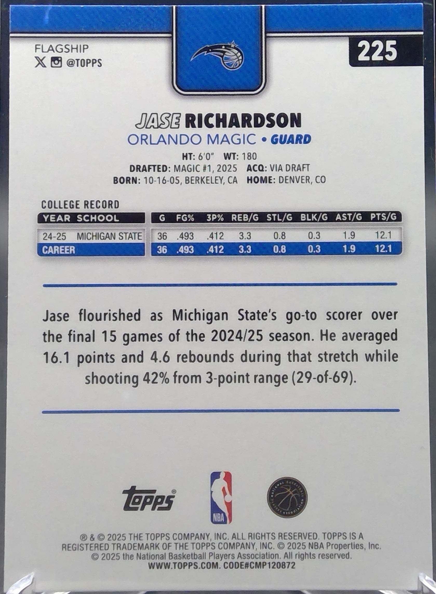 Jase Richardson #225