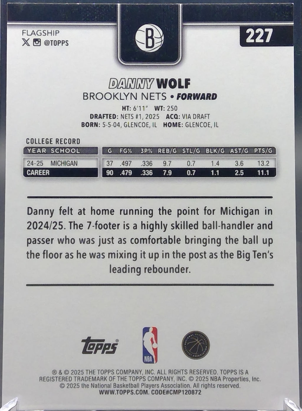 Danny Wolf #227