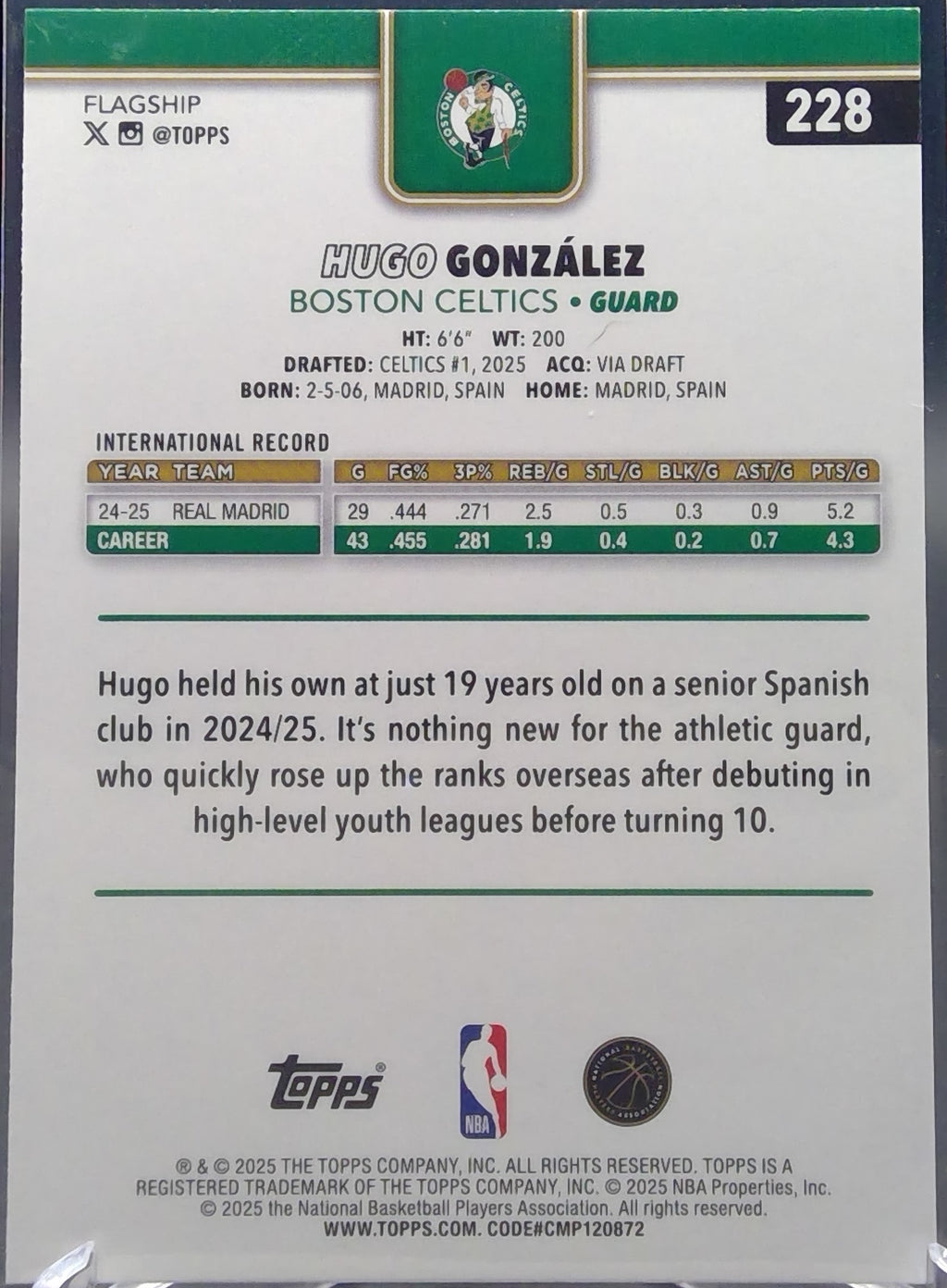 Hugo González #228
