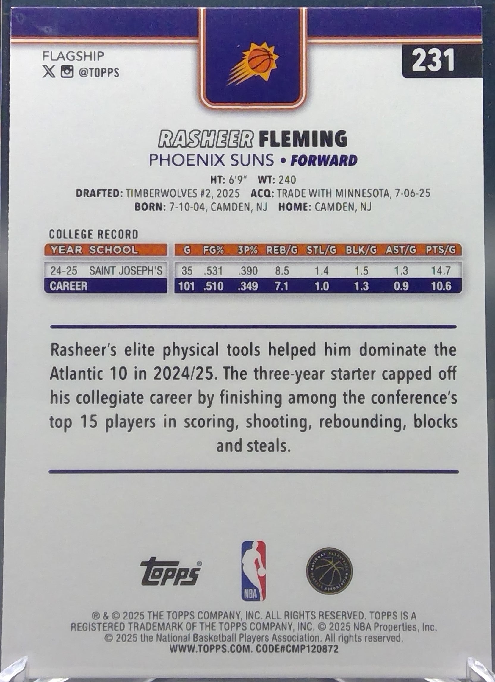 Rasheer Fleming #231