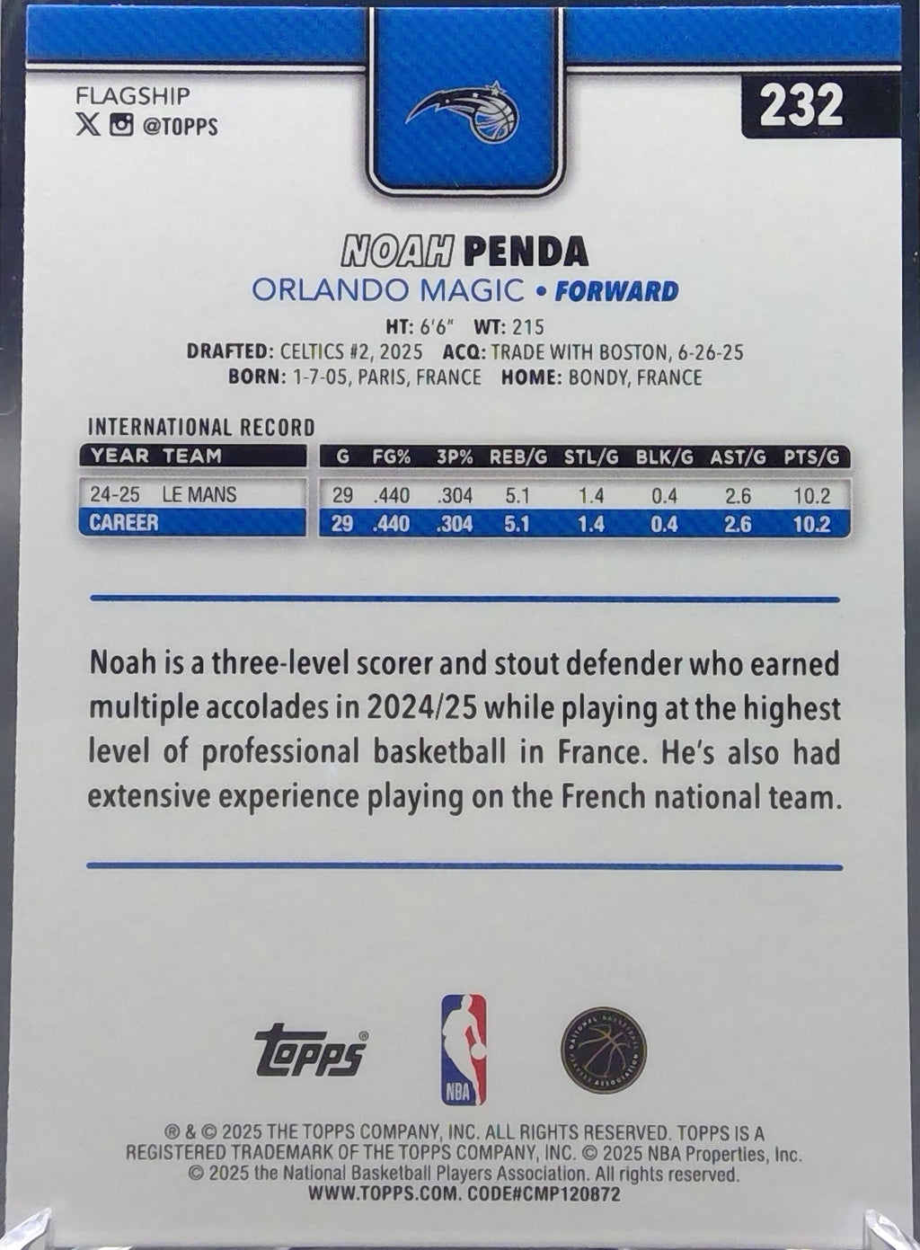 Noah Penda #232