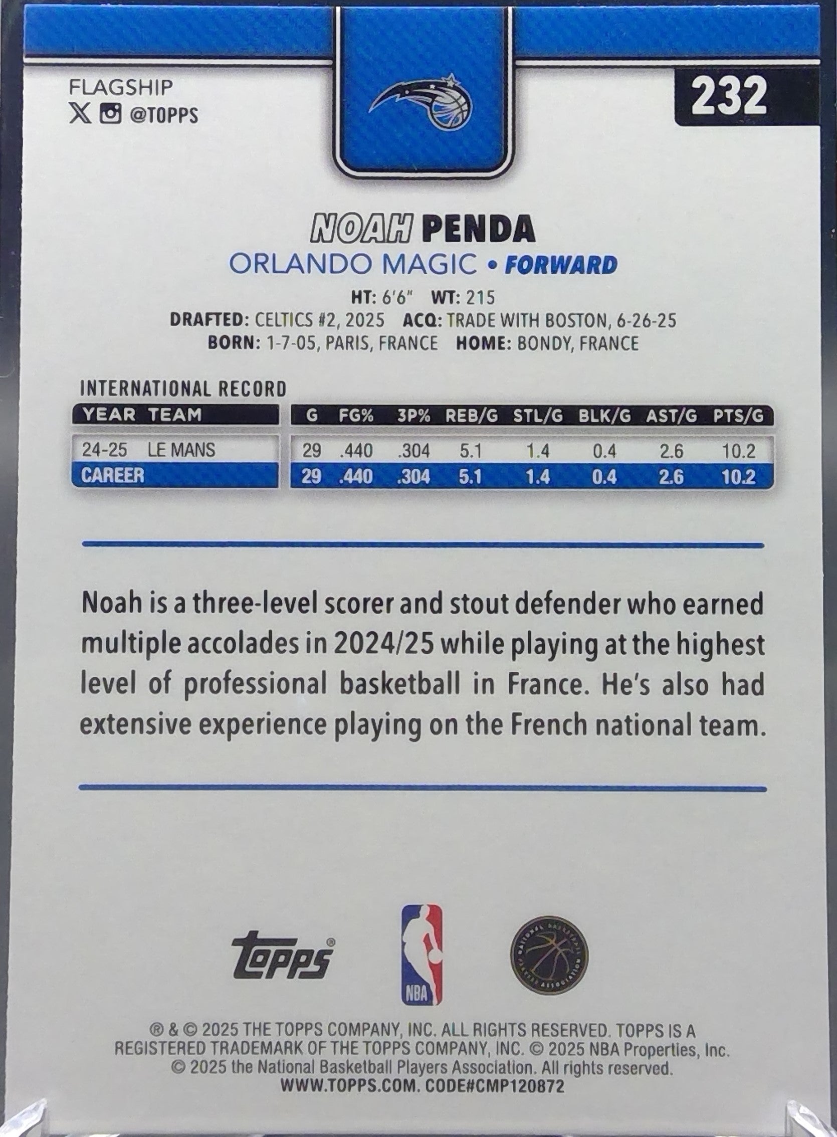 Noah Penda #232