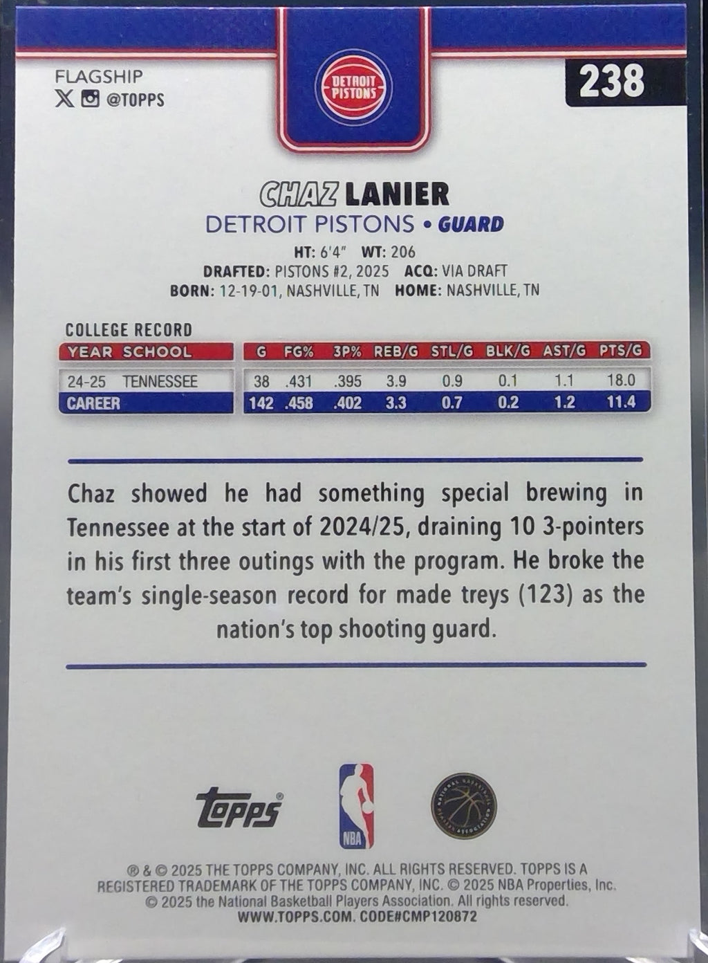 Chaz Lanier #238