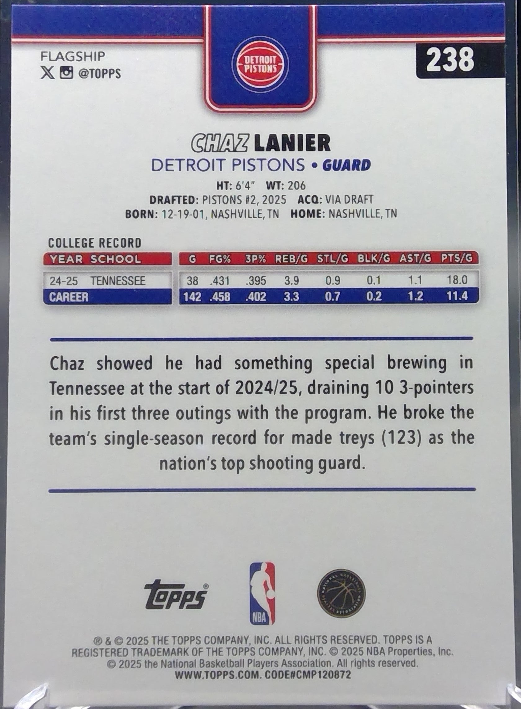 Chaz Lanier #238