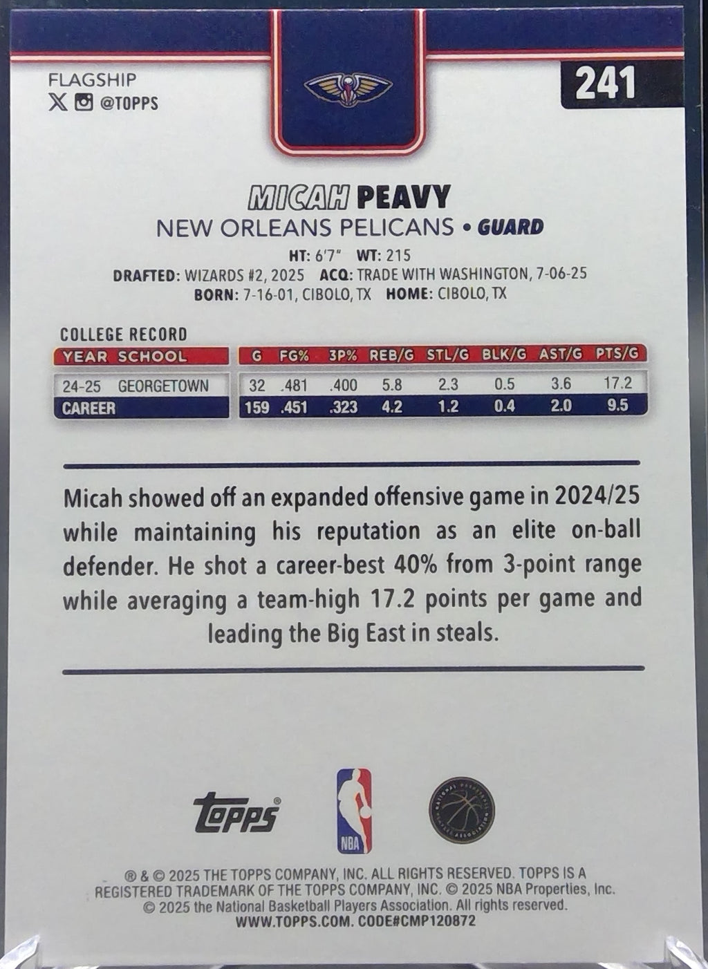 Micah Peavy #241
